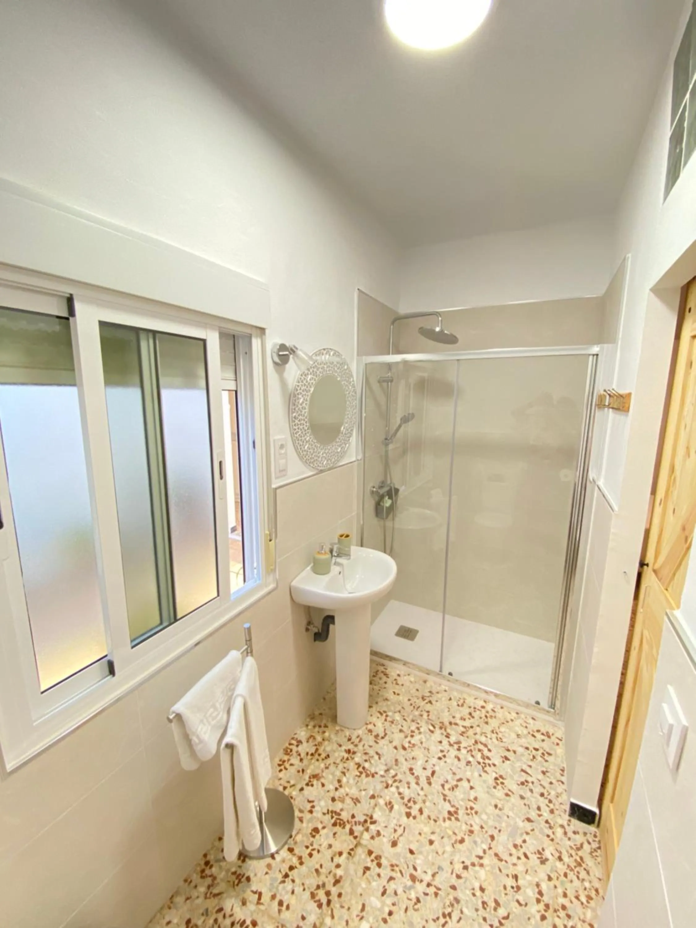 Shower in Hotel Rural Casa Fina - Adults Recommended