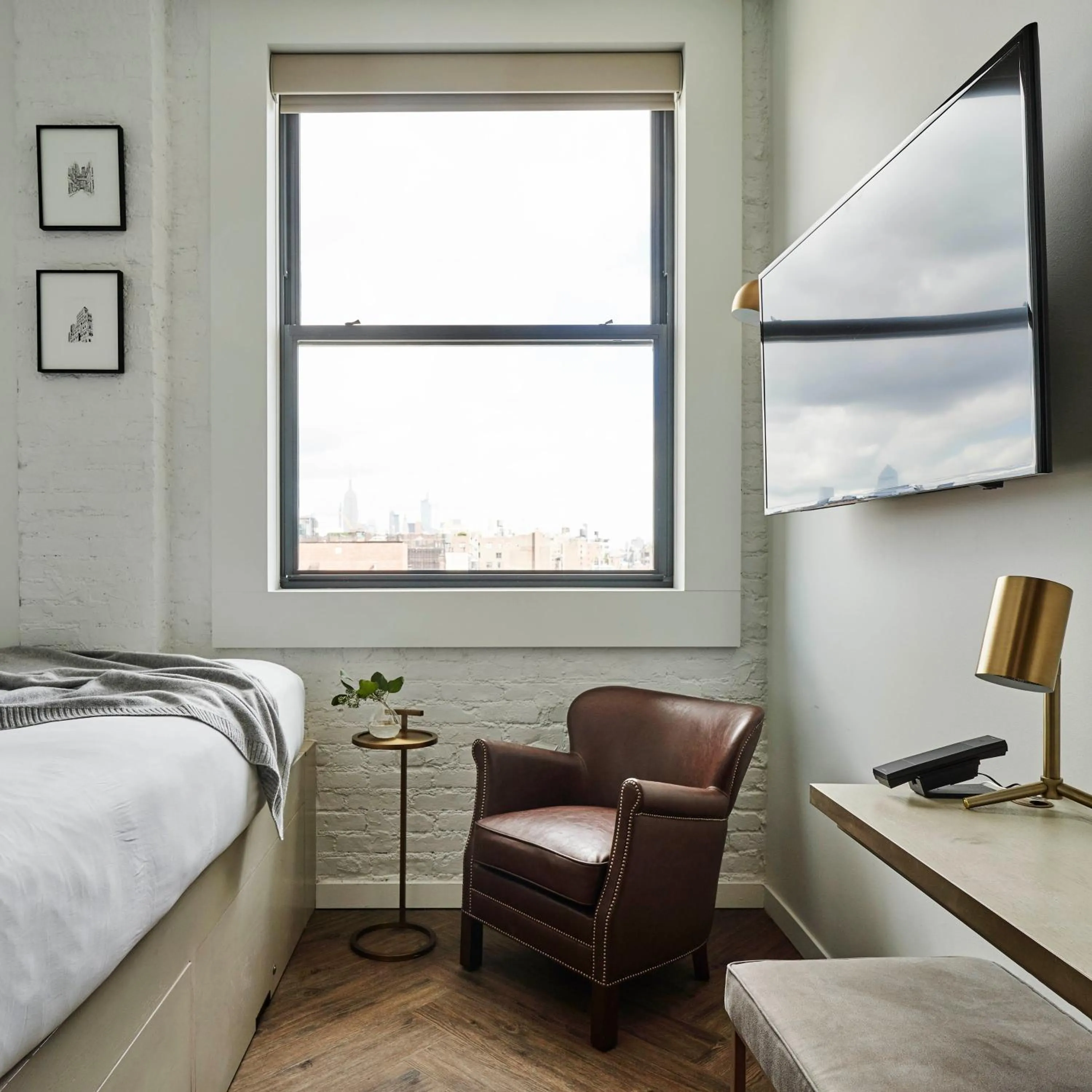 TV and multimedia, Bed in Walker Hotel Tribeca