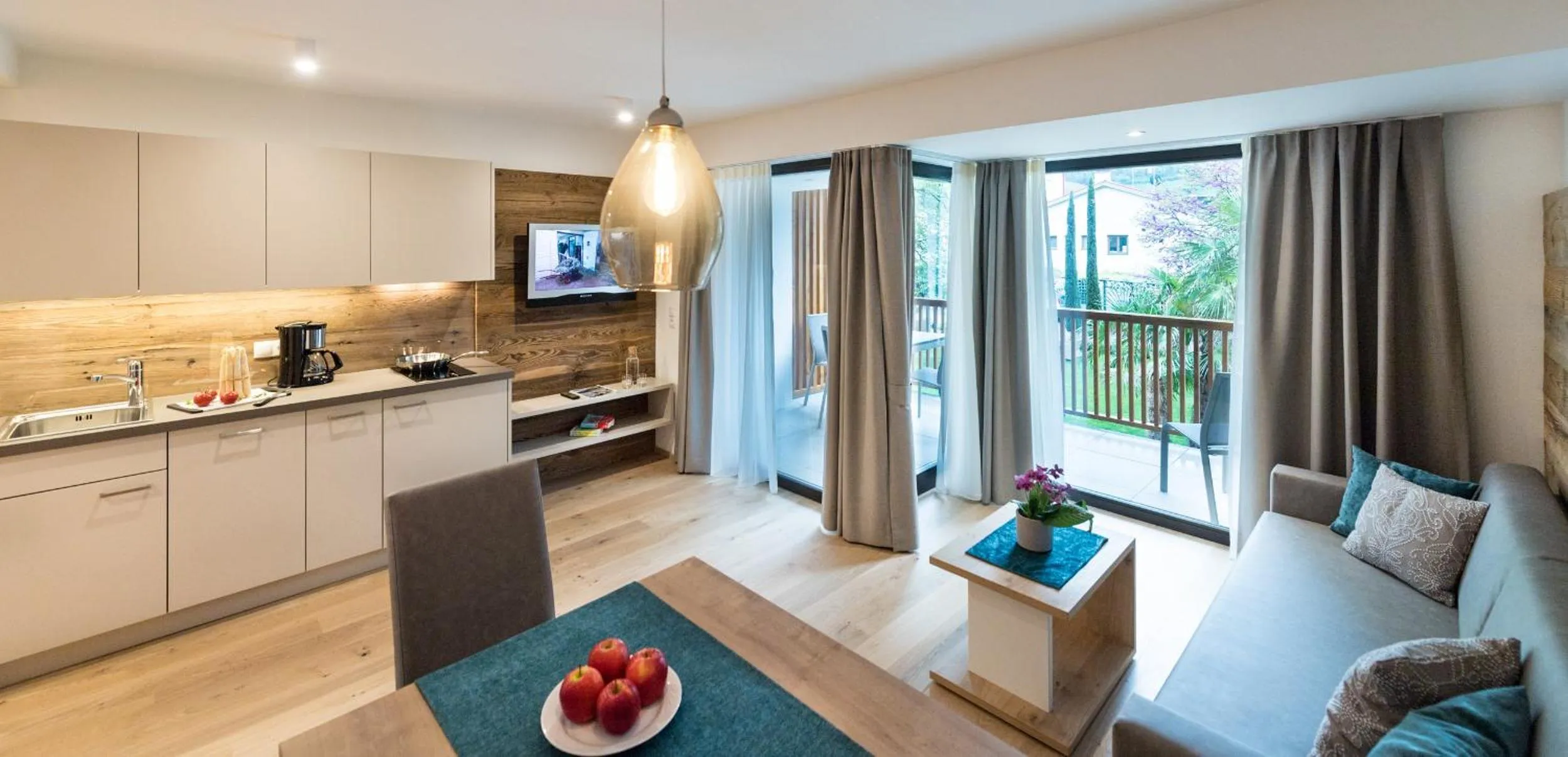 Kitchen or kitchenette in Apartm. & BB Ferienidylle Gstrein