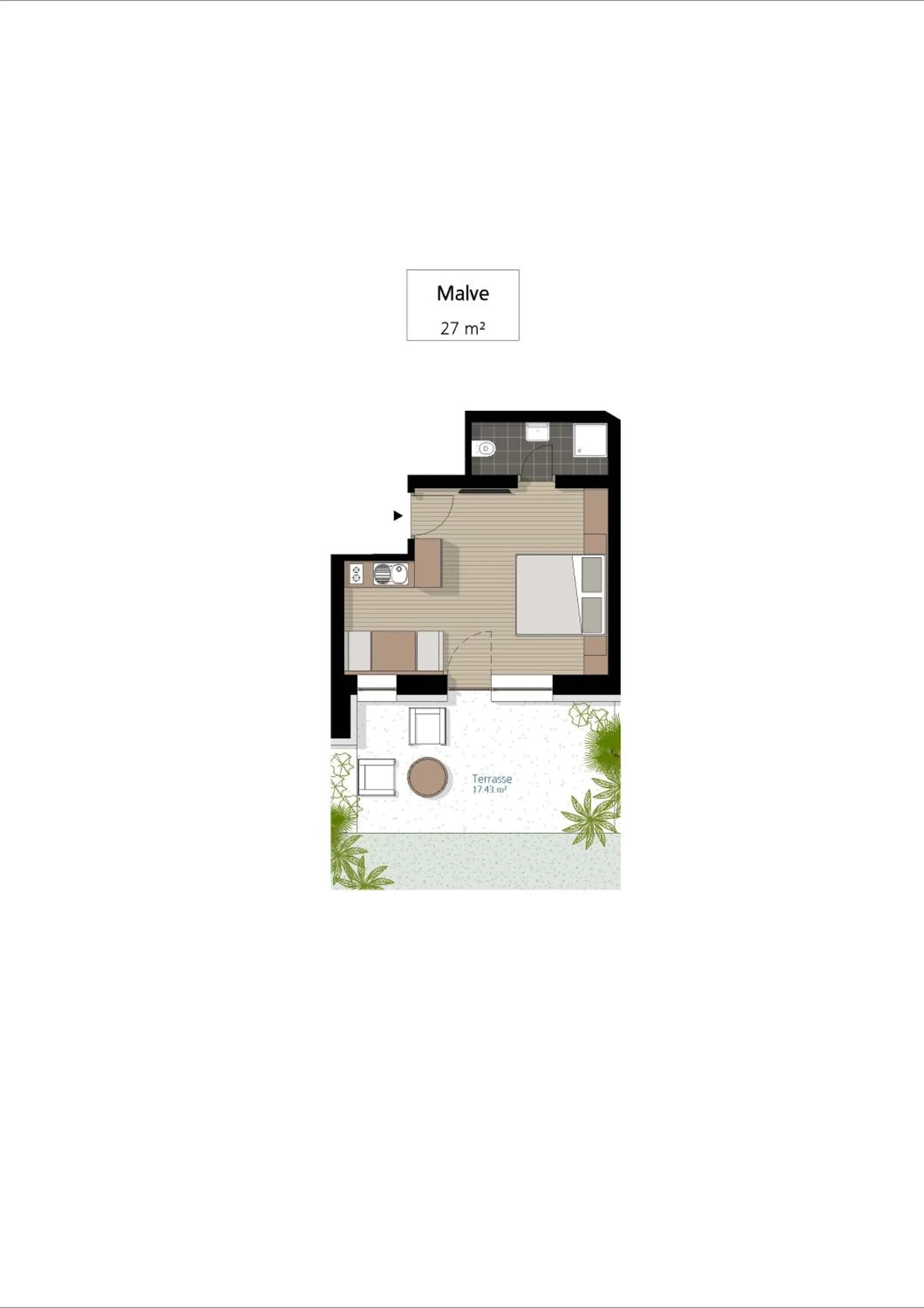 Floor plan in Apartm. & BB Ferienidylle Gstrein