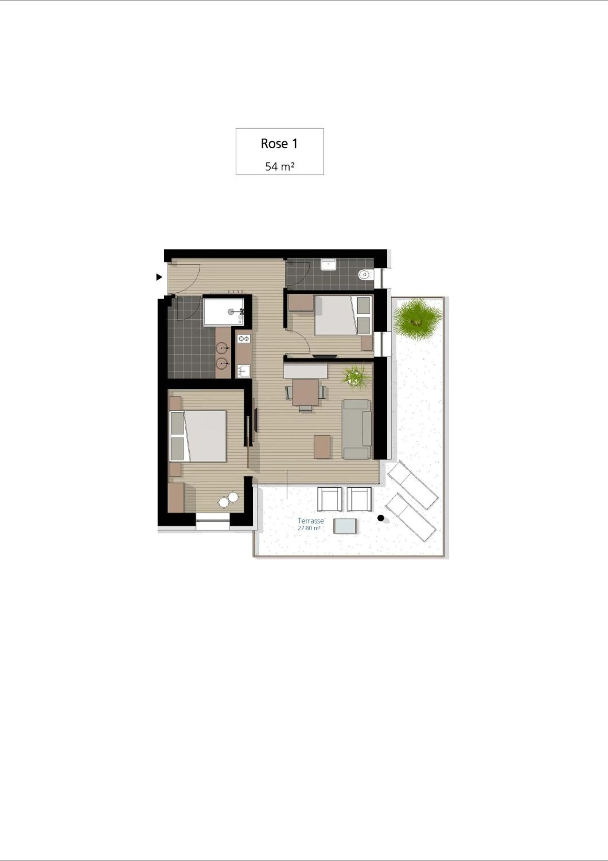 Floor plan in Apartm. & BB Ferienidylle Gstrein