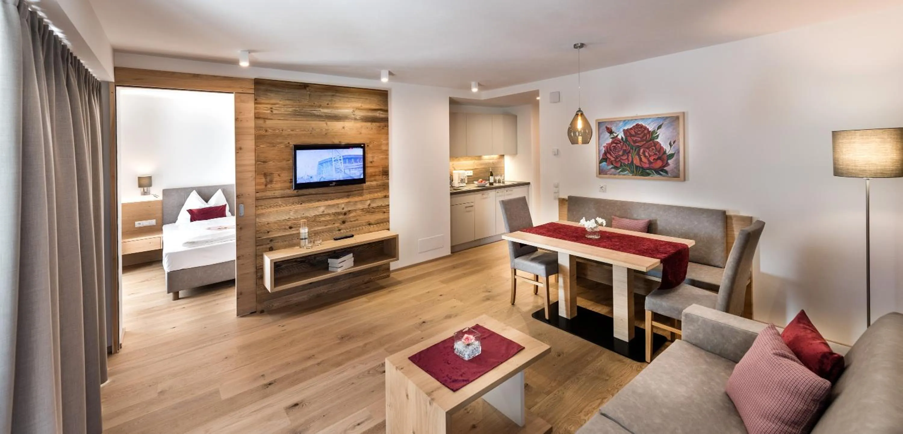 Living room, Bed in Apartm. & BB Ferienidylle Gstrein