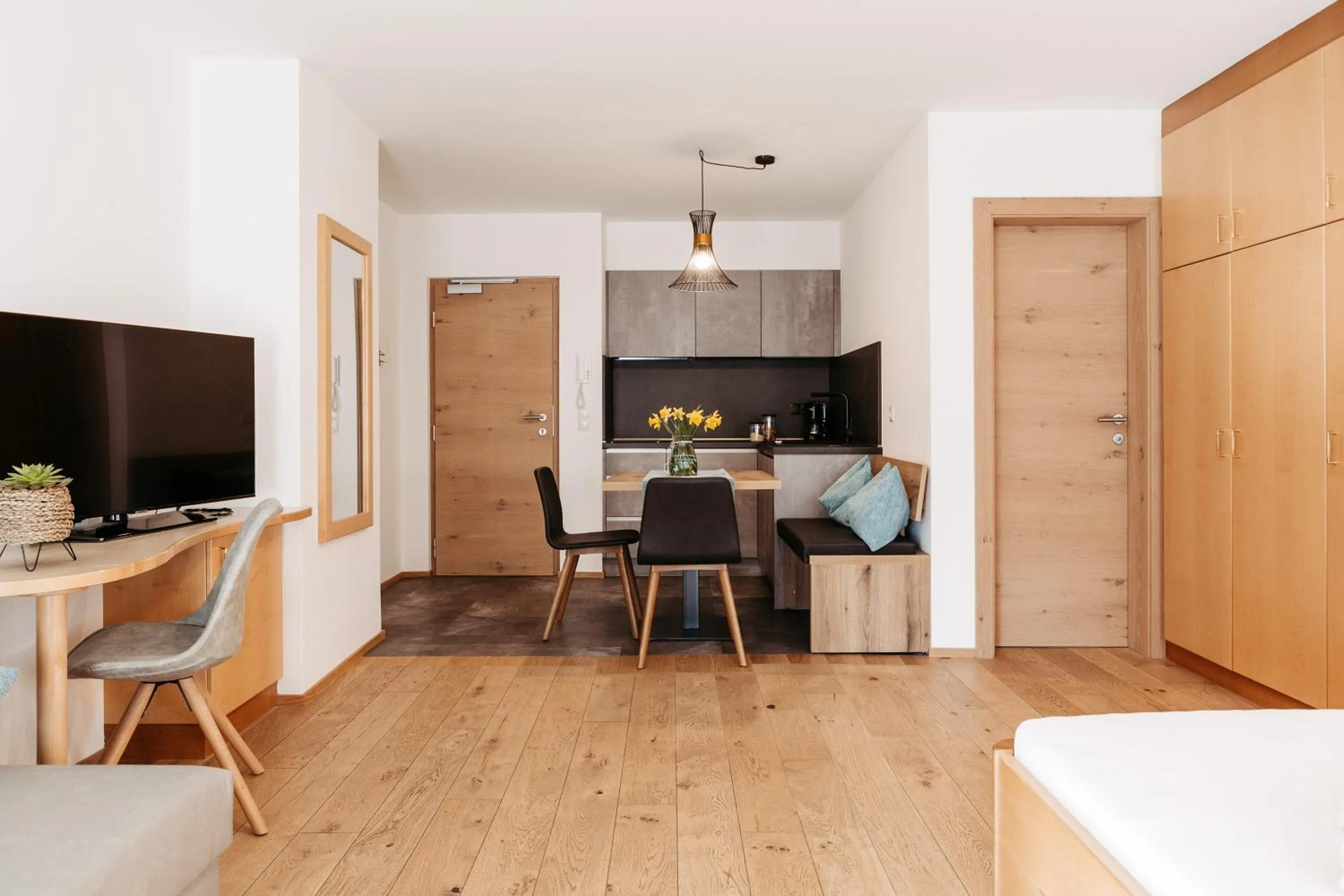 Kitchen or kitchenette in Apartm. & BB Ferienidylle Gstrein