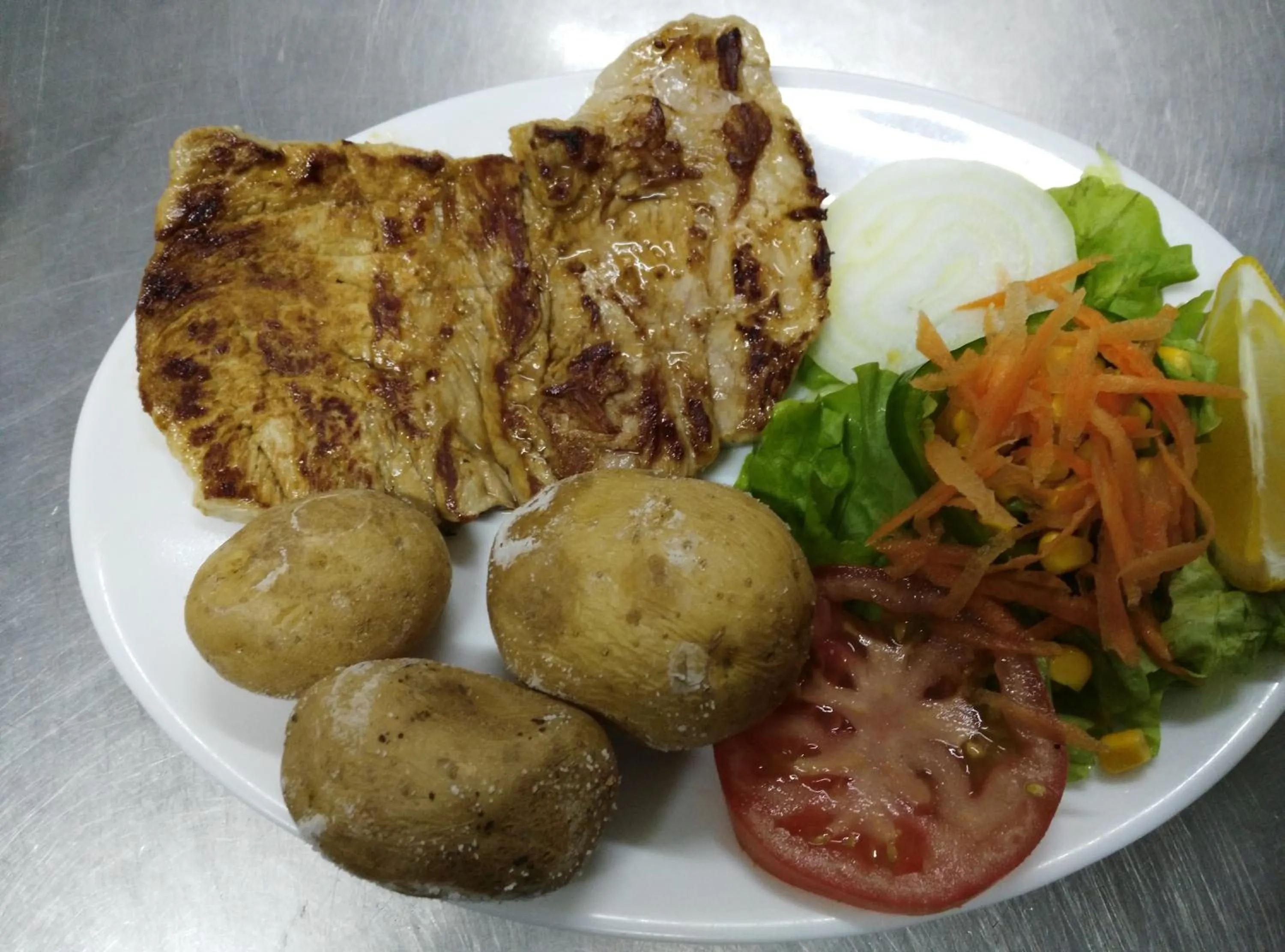 Food close-up in Pensión Amparo Las Hayas