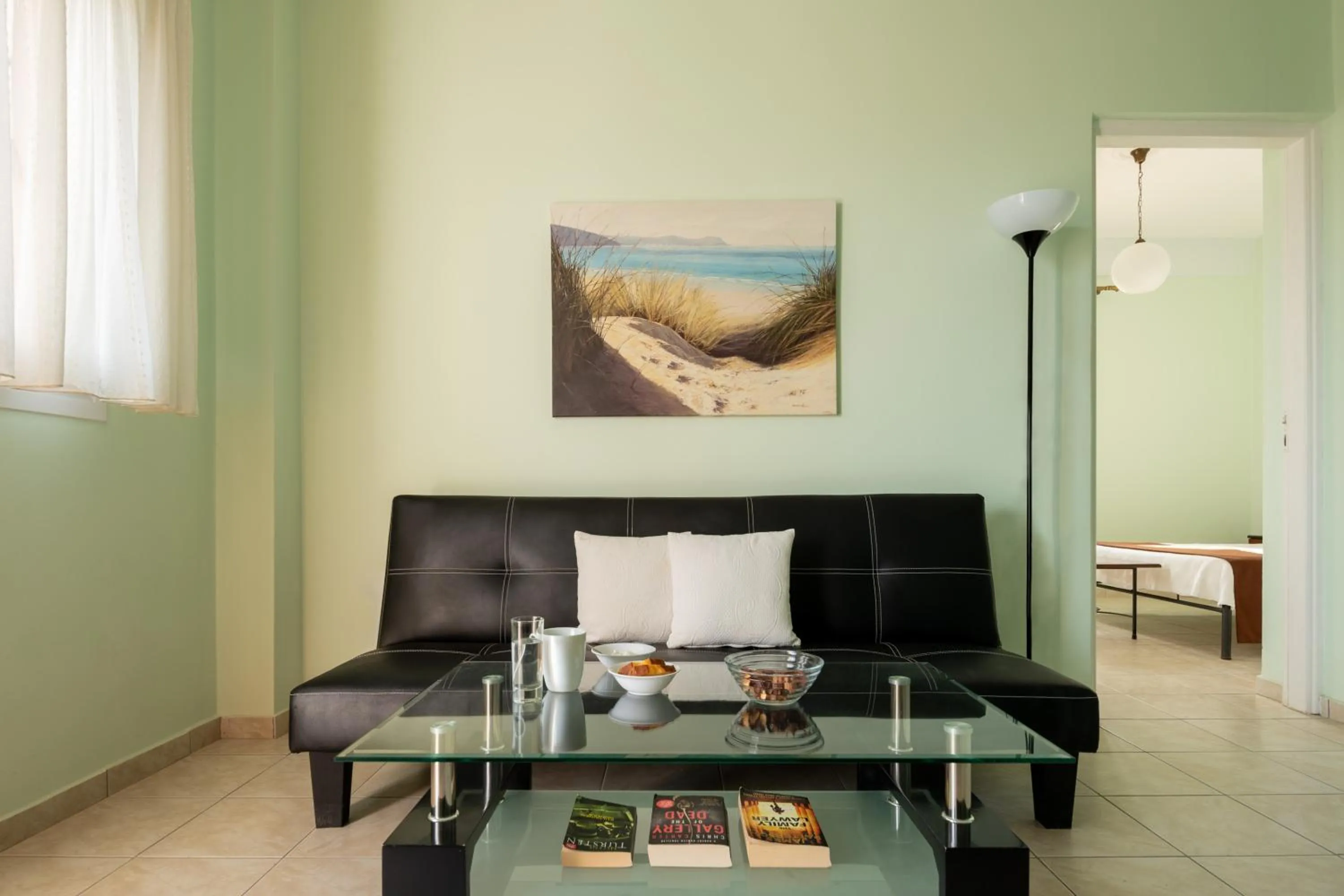 Living room in Moonlight Apartments & Suites