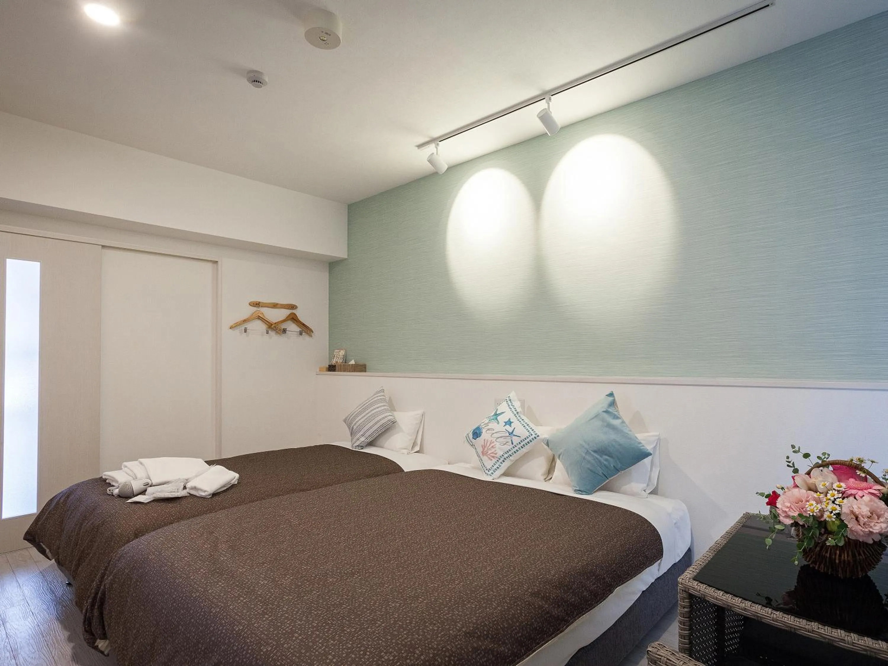 Bed in Yonabaru Hotel SUNRIZE OCEAN