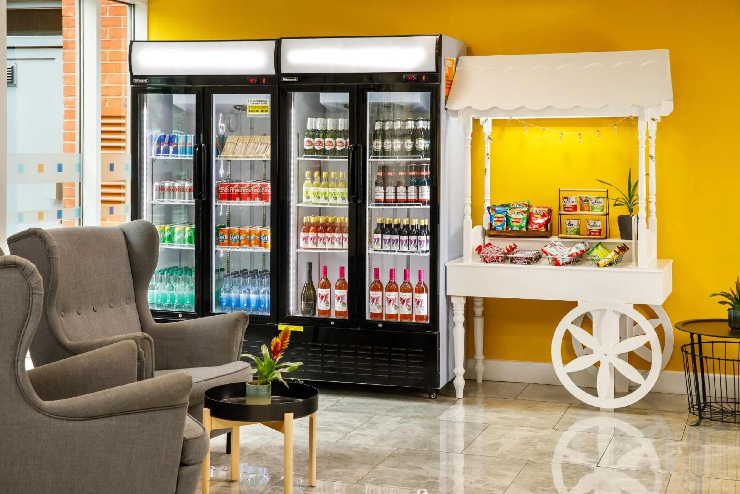 Seating area in ibis budget Sheffield Arena