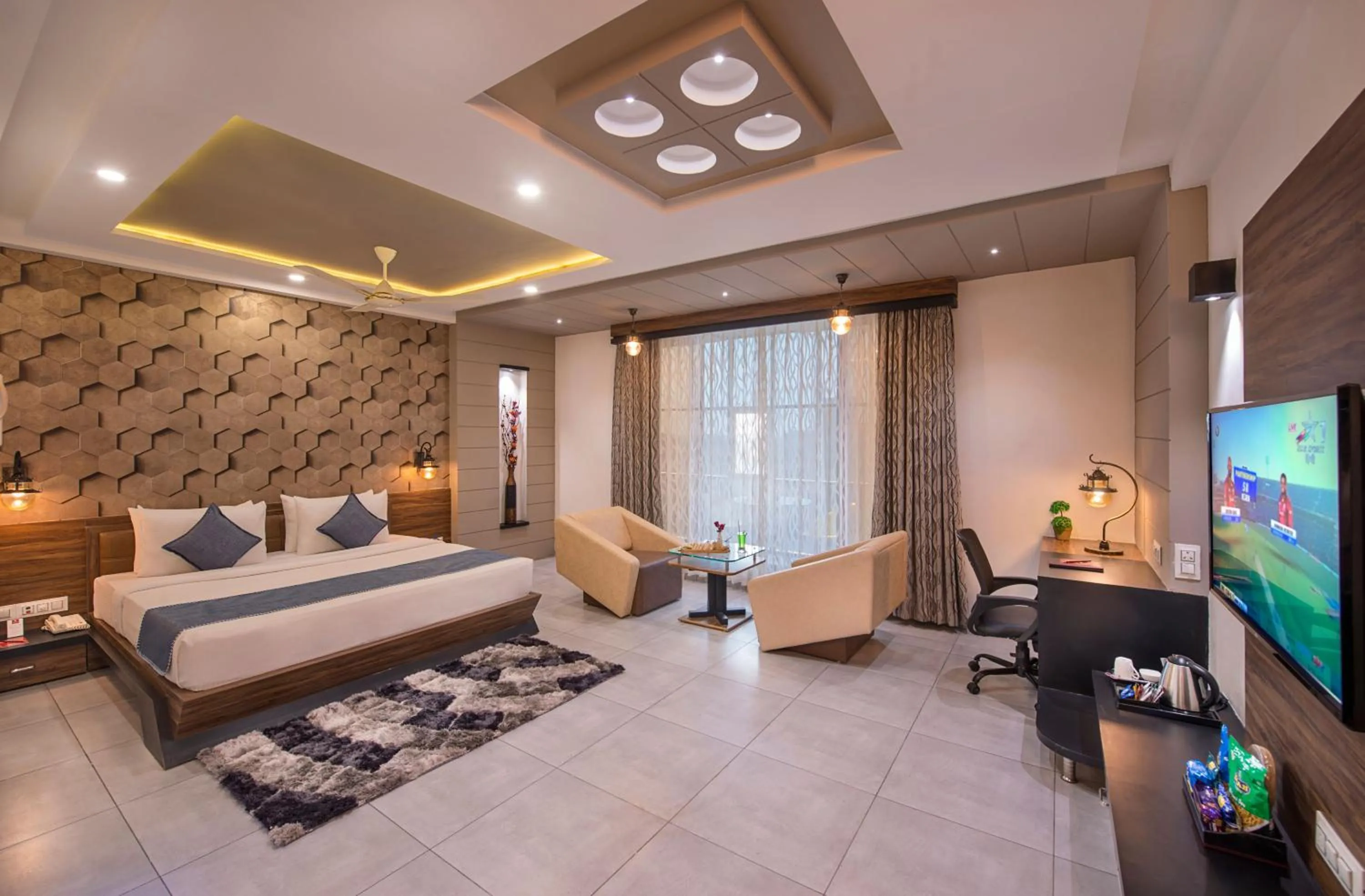 Photo of the whole room, Bed in Lords Eco Inn Morbi