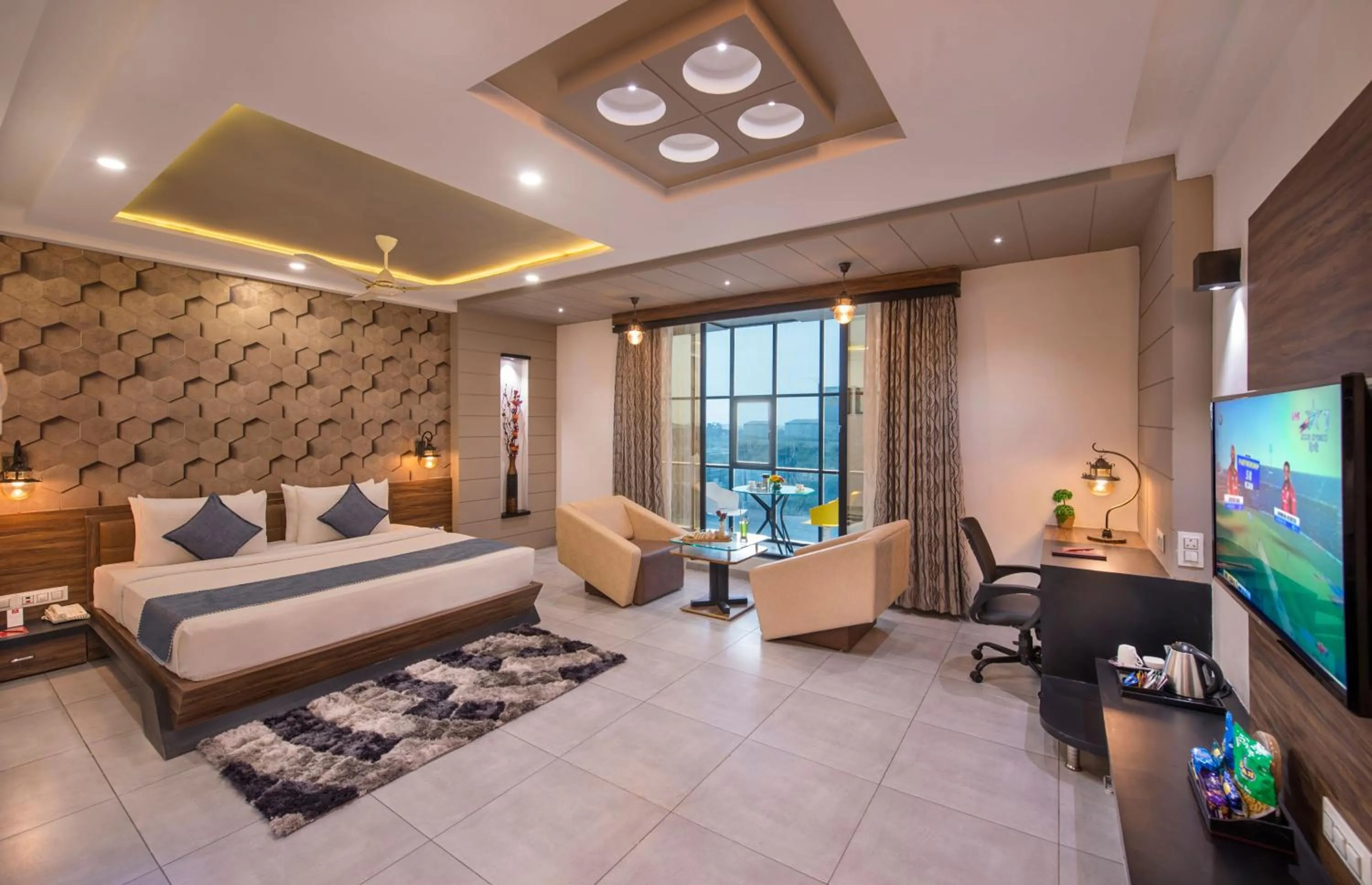 Photo of the whole room, Bed in Lords Eco Inn Morbi