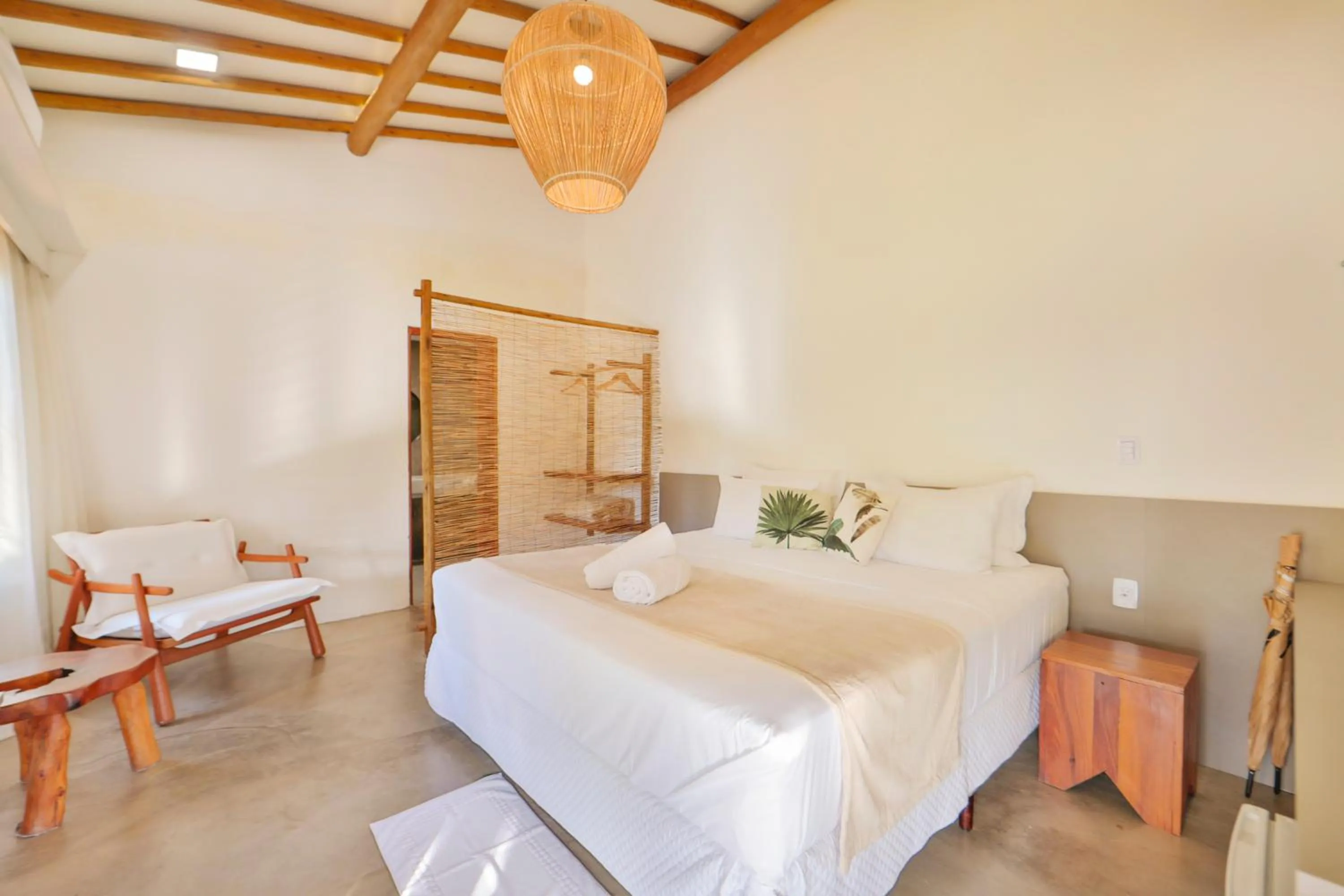 Bed in Pousada Tatuá