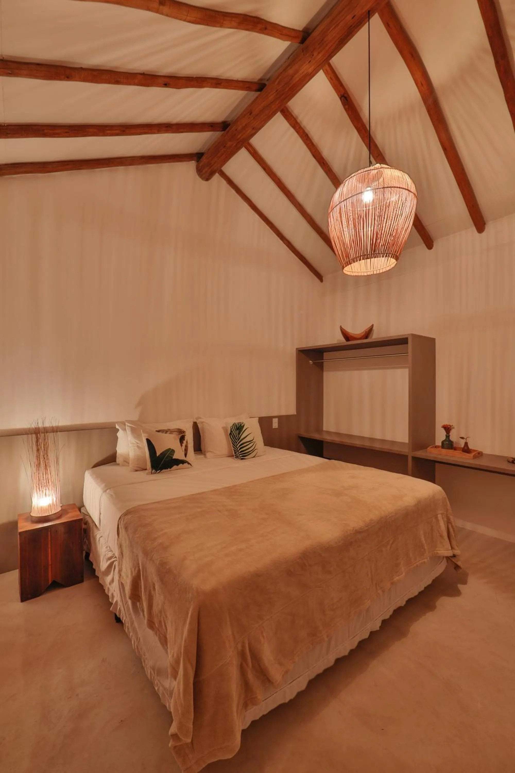 Bed in Pousada Tatuá