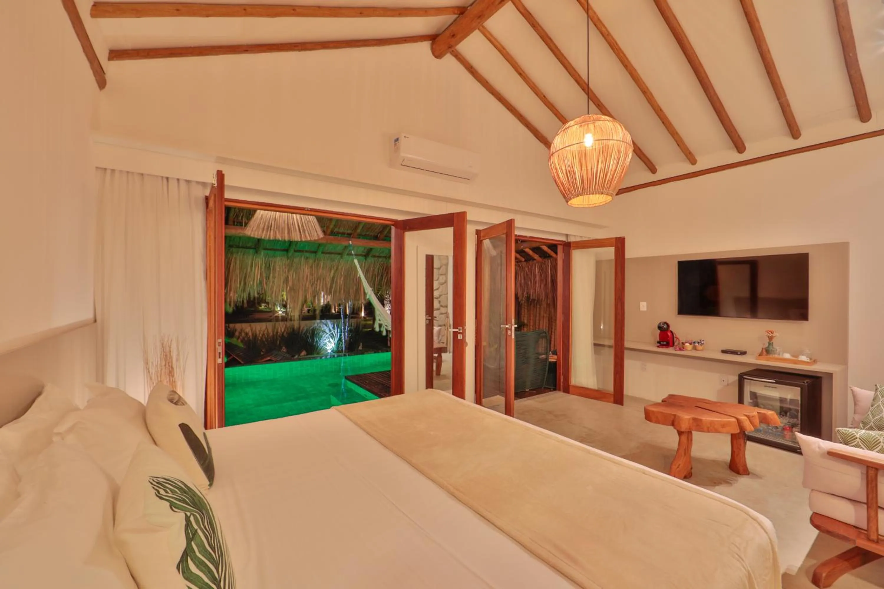 Bed in Pousada Tatuá