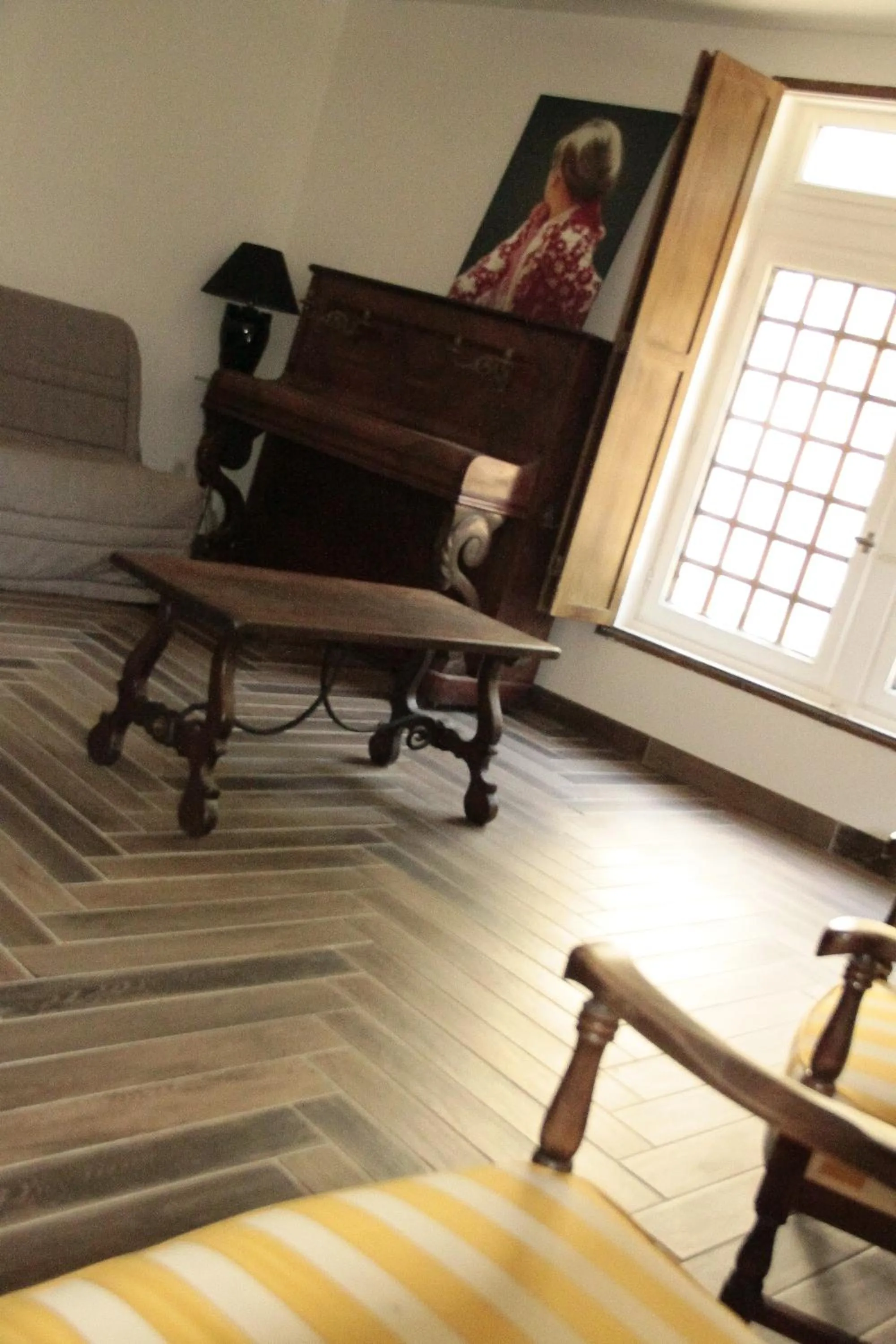 Living room in Hostel du lapin blanc