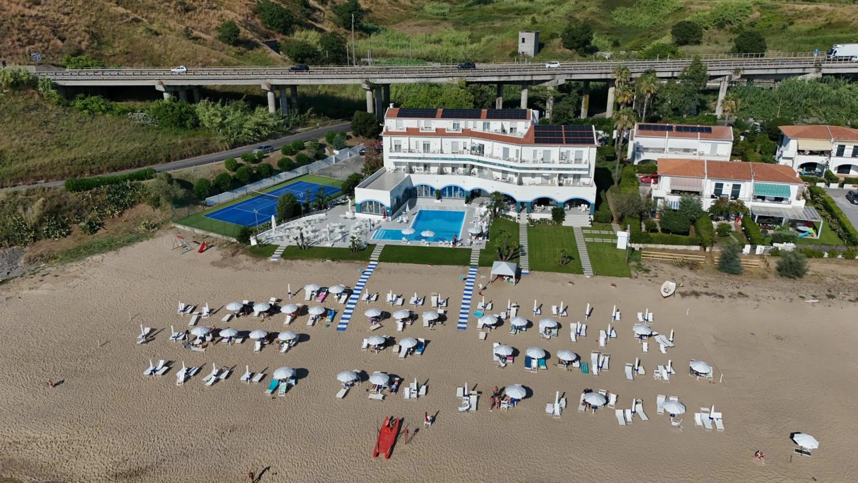 Bird's eye view in Hotel Poseidon