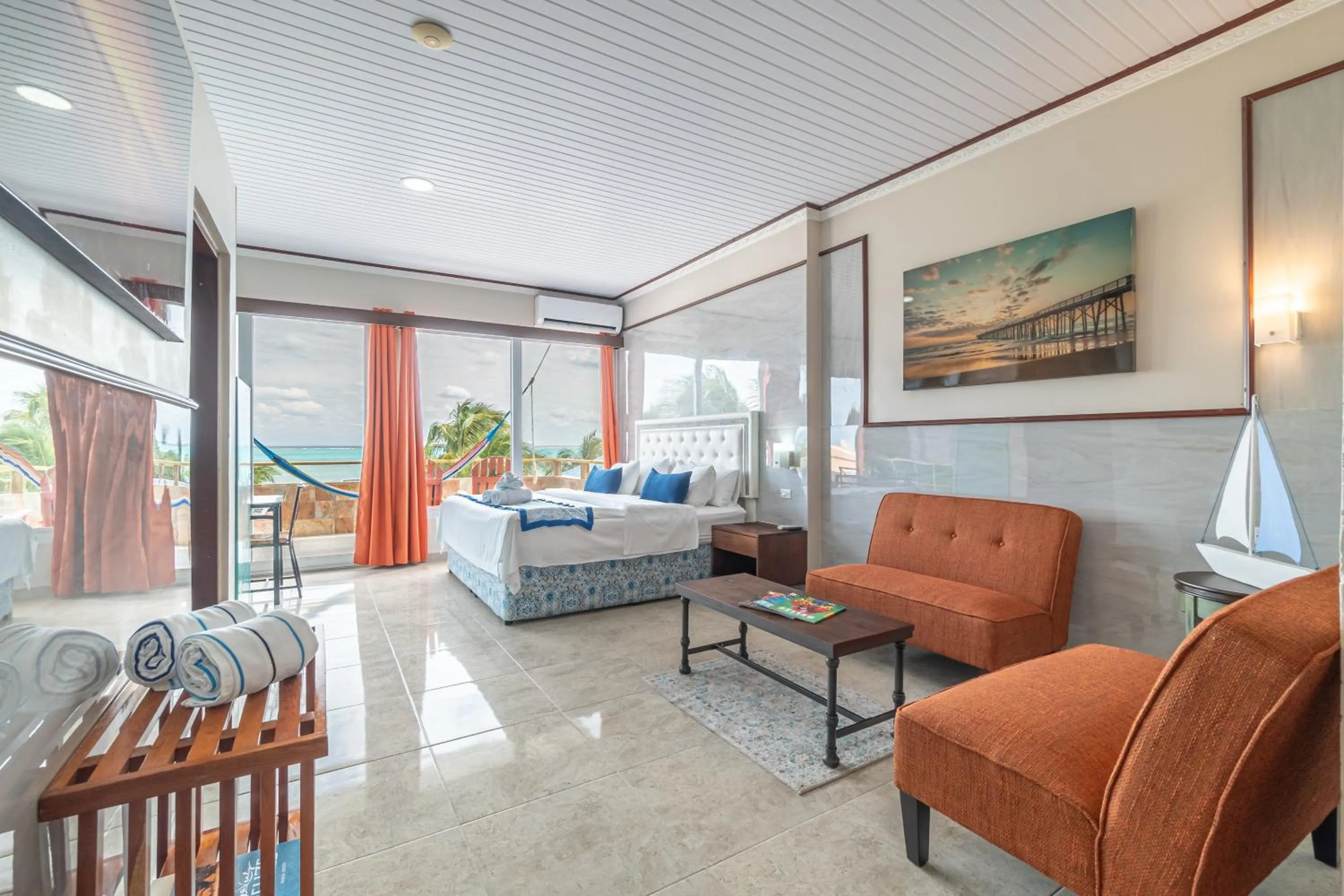 Bed in Island Magic Beach Resort