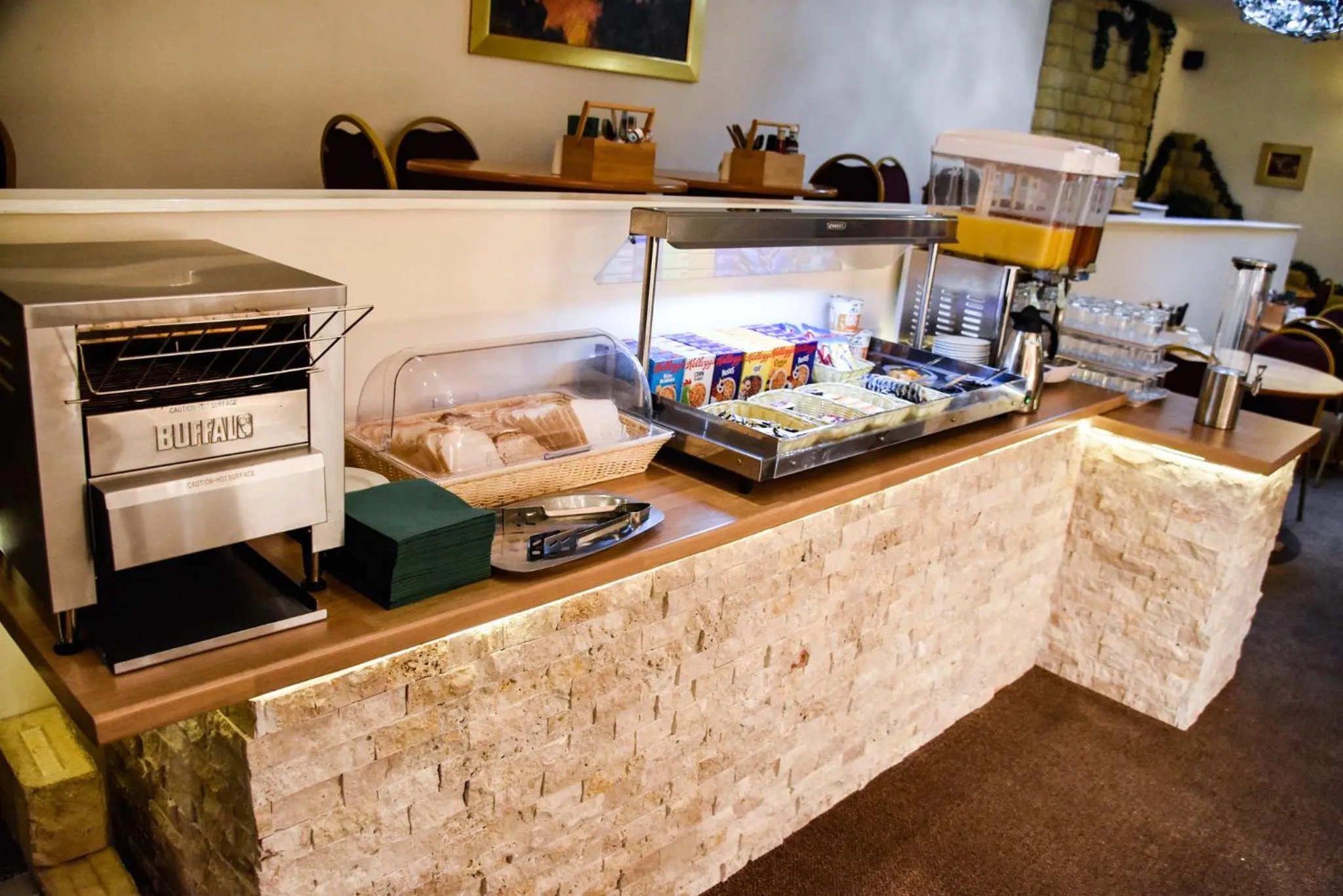 Continental breakfast in Stuart hotel