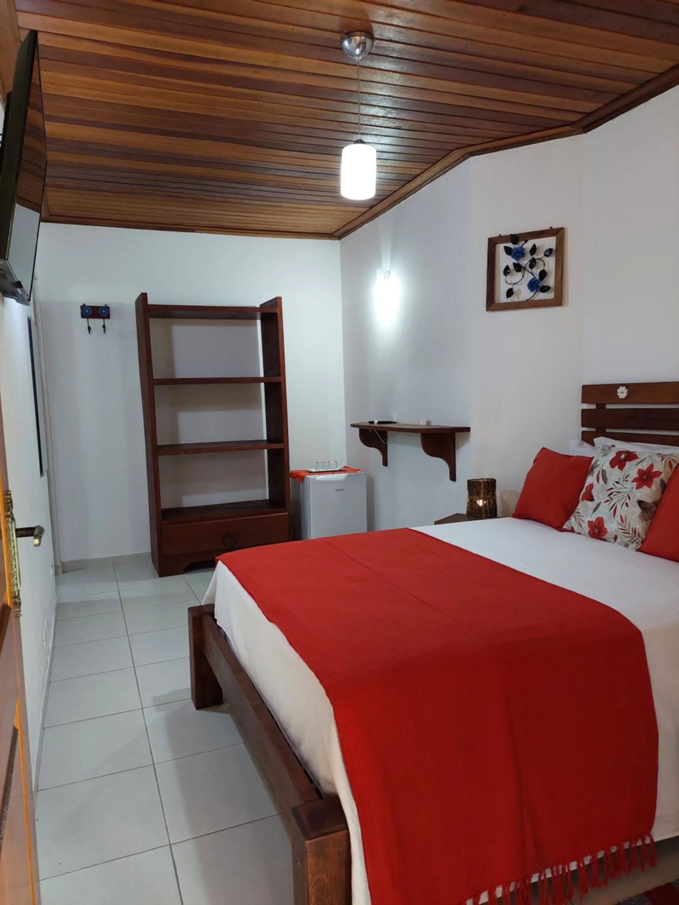 Bed in Pousada Canoa Caiçara Ilhabela