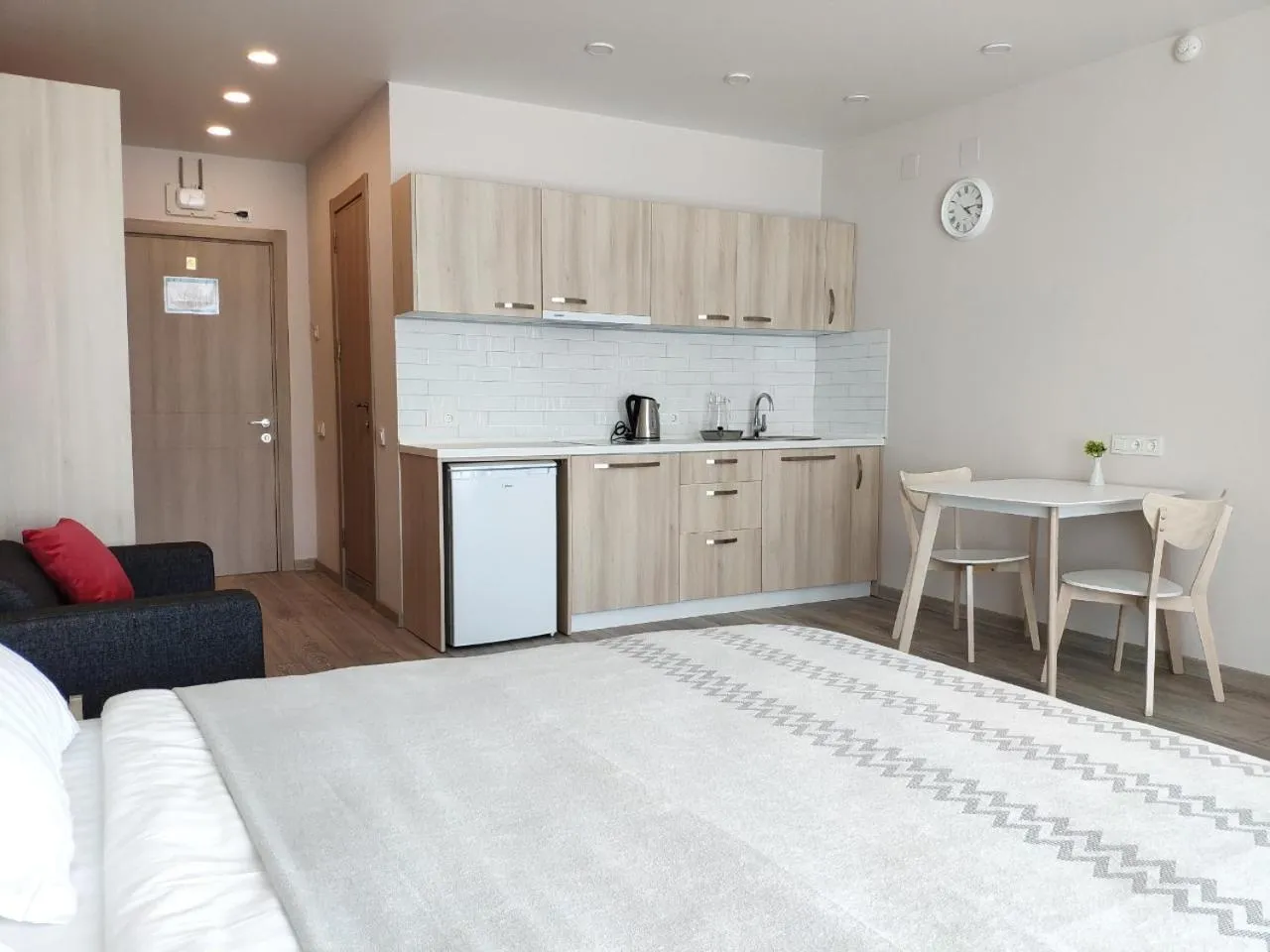 Kitchen or kitchenette, Bed in Green Line