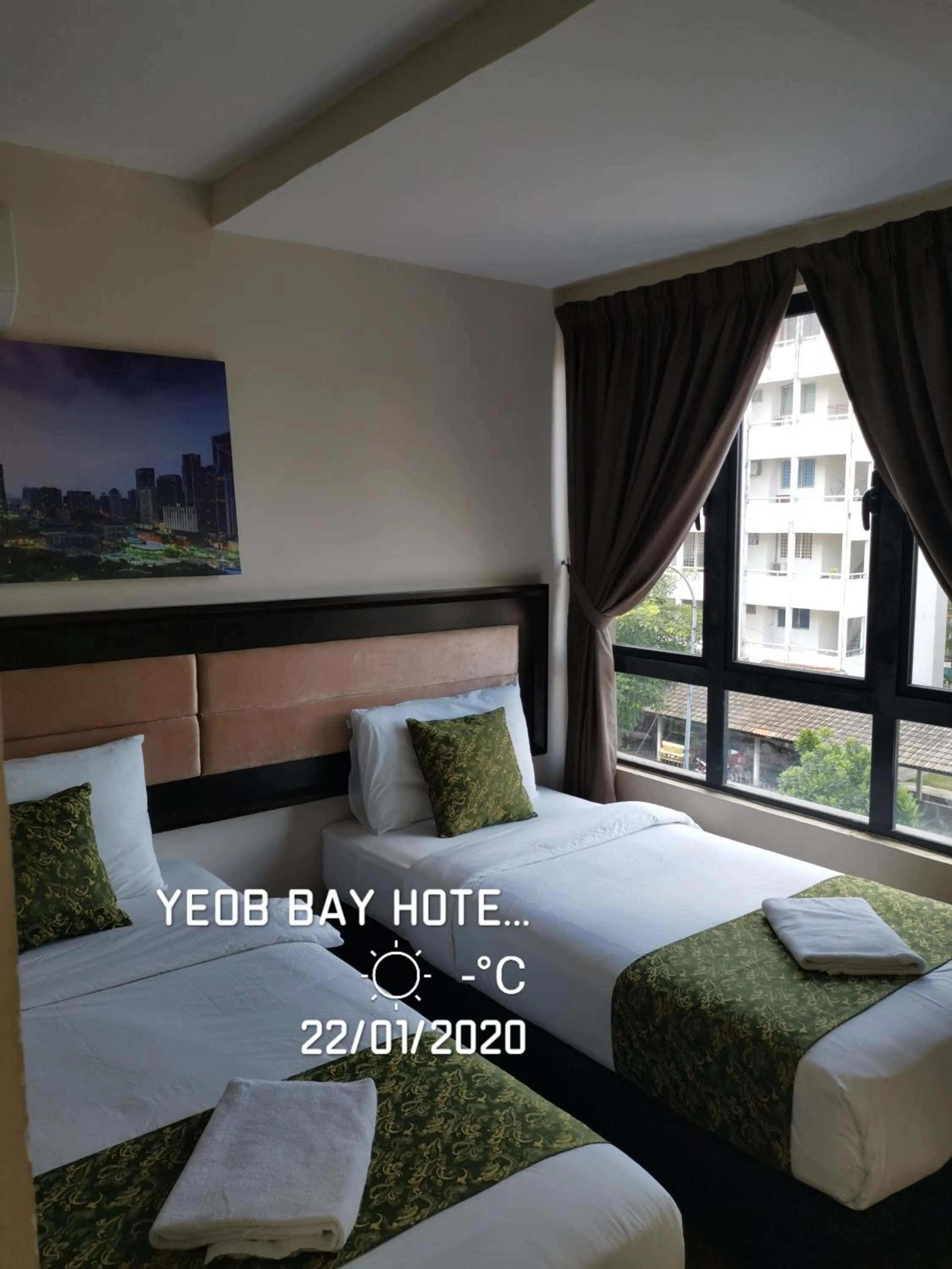 Bed in Yeob Bay hotel Ampang