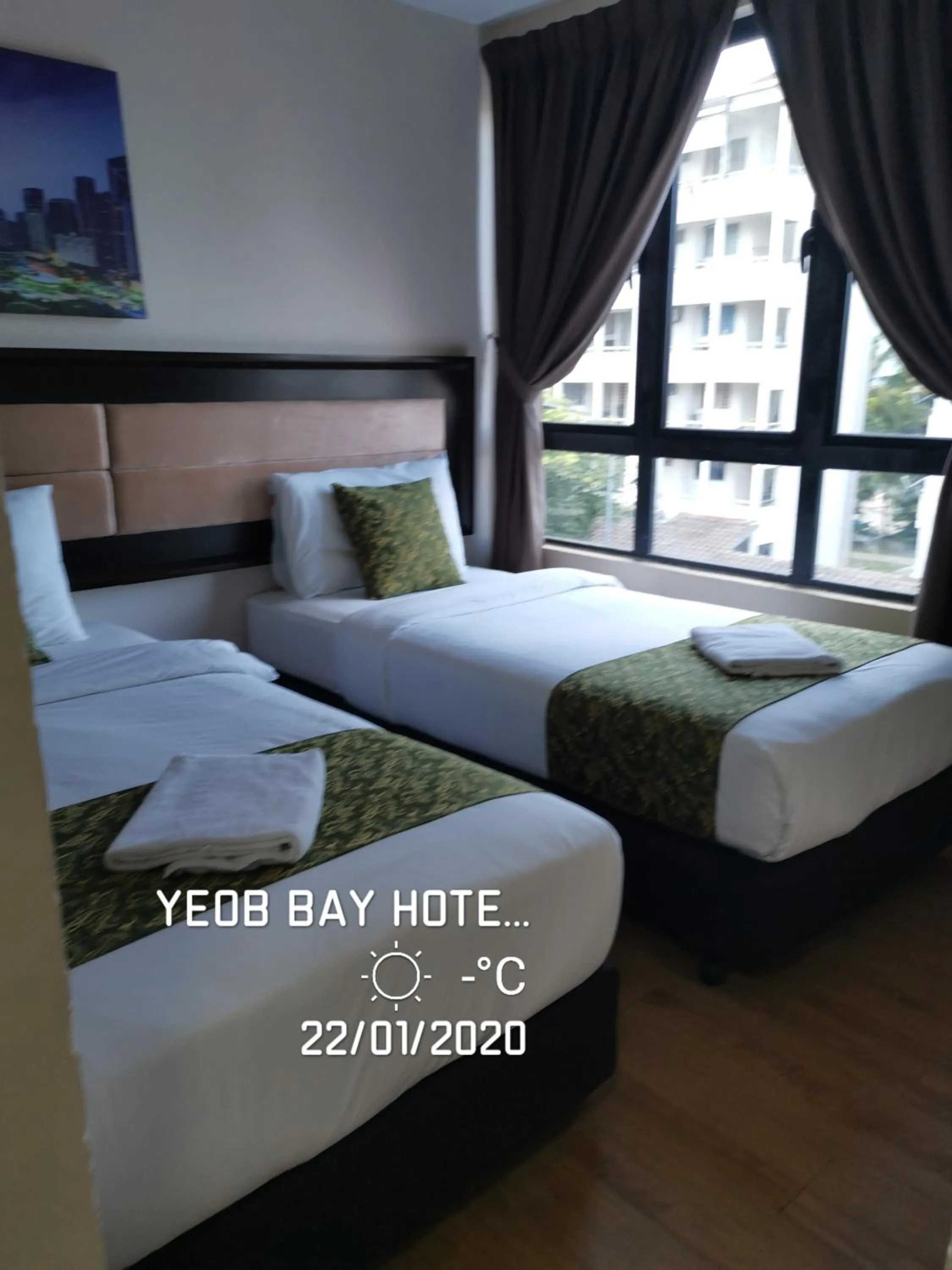 Bed in Yeob Bay hotel Ampang