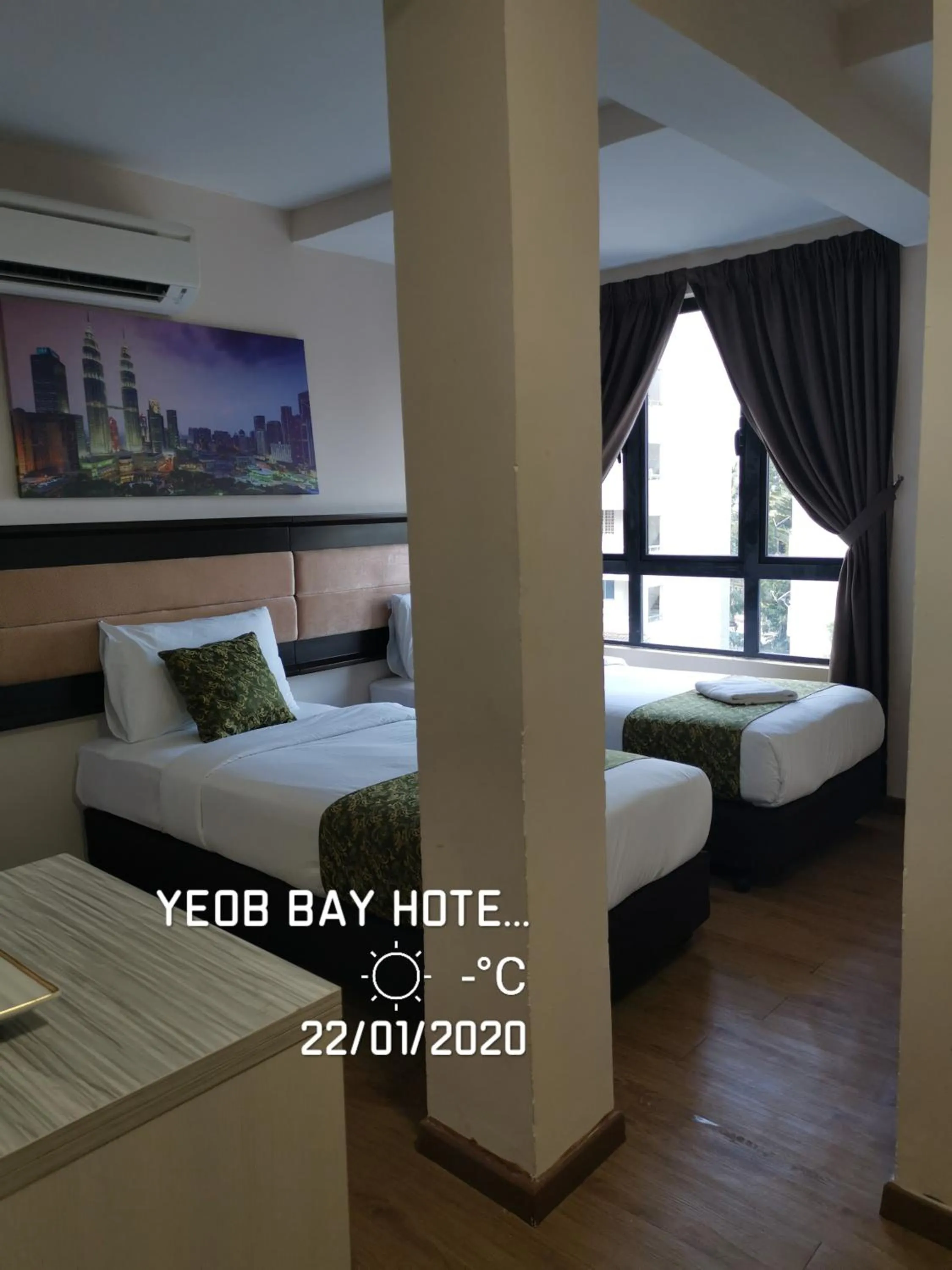 Bed in Yeob Bay hotel Ampang