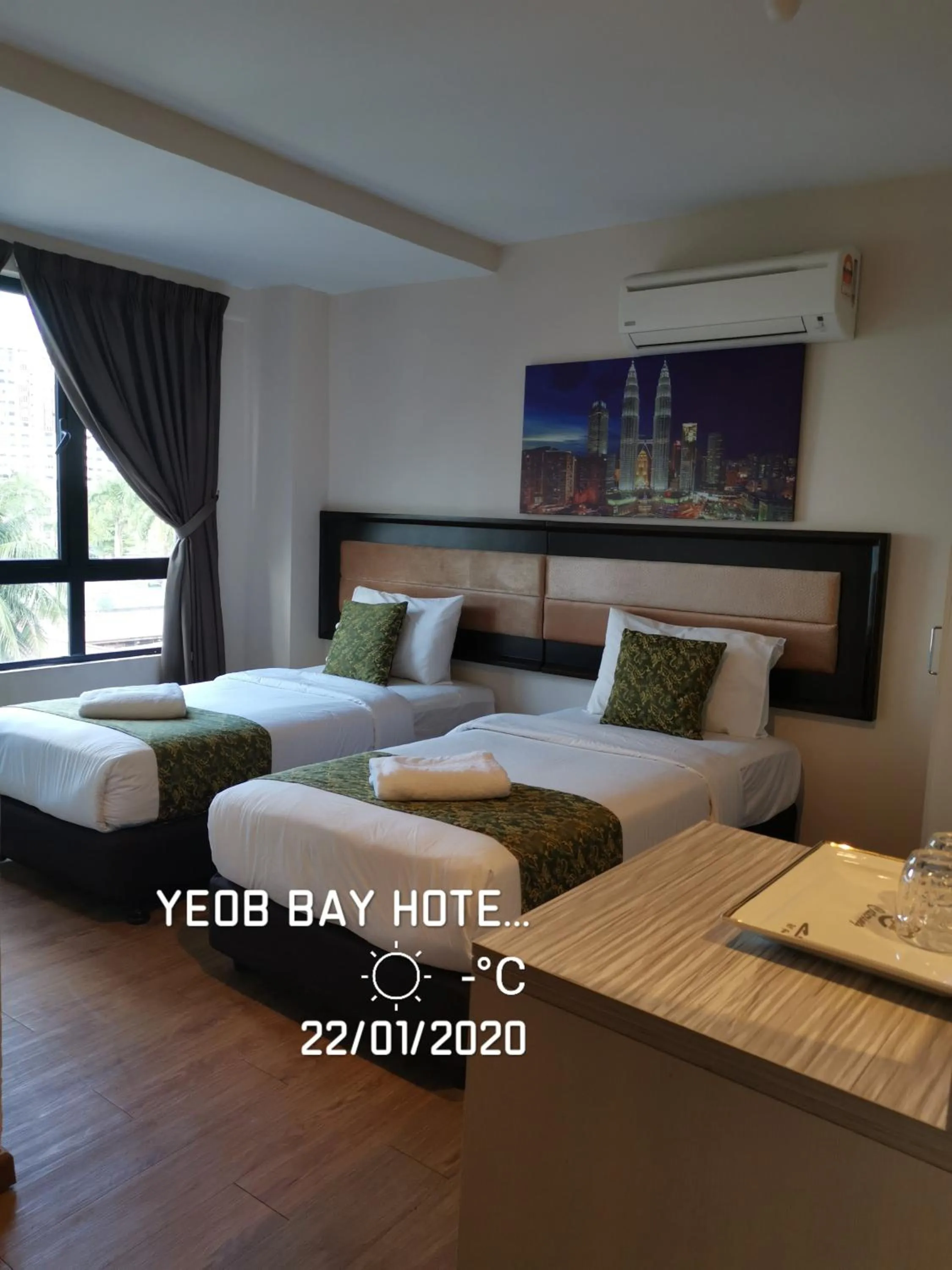 Bed in Yeob Bay hotel Ampang