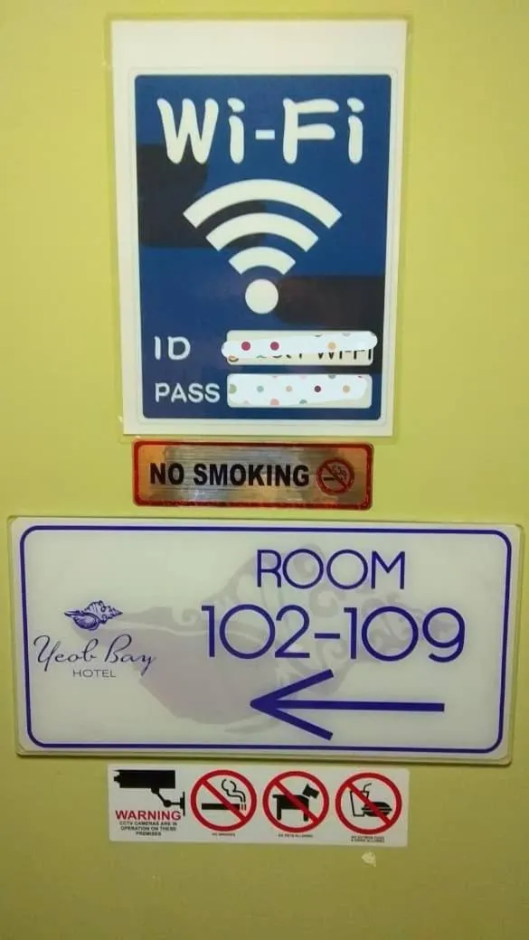 Logo/Certificate/Sign in Yeob Bay hotel Ampang