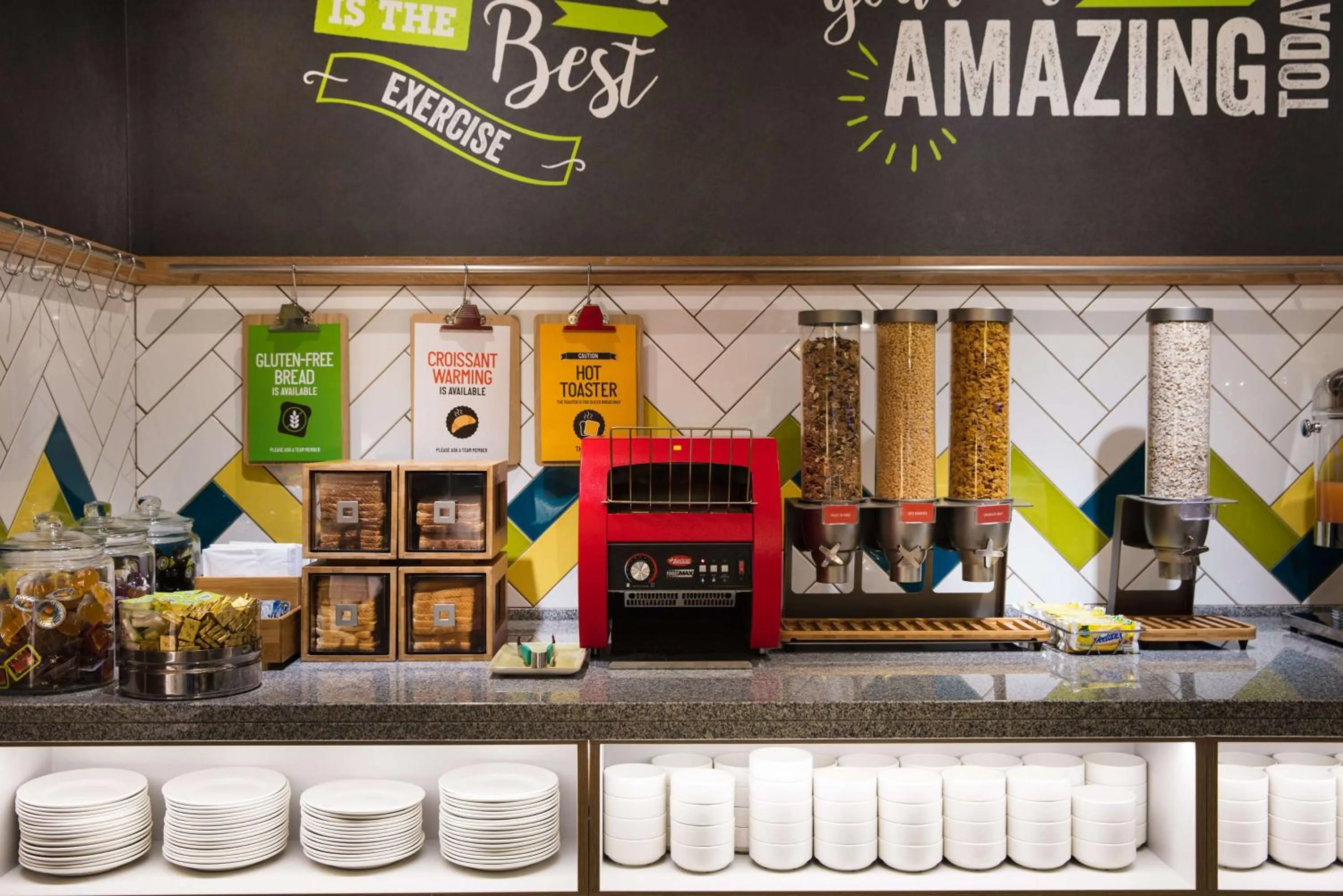 Restaurant/places to eat in Hampton By Hilton Exeter Airport