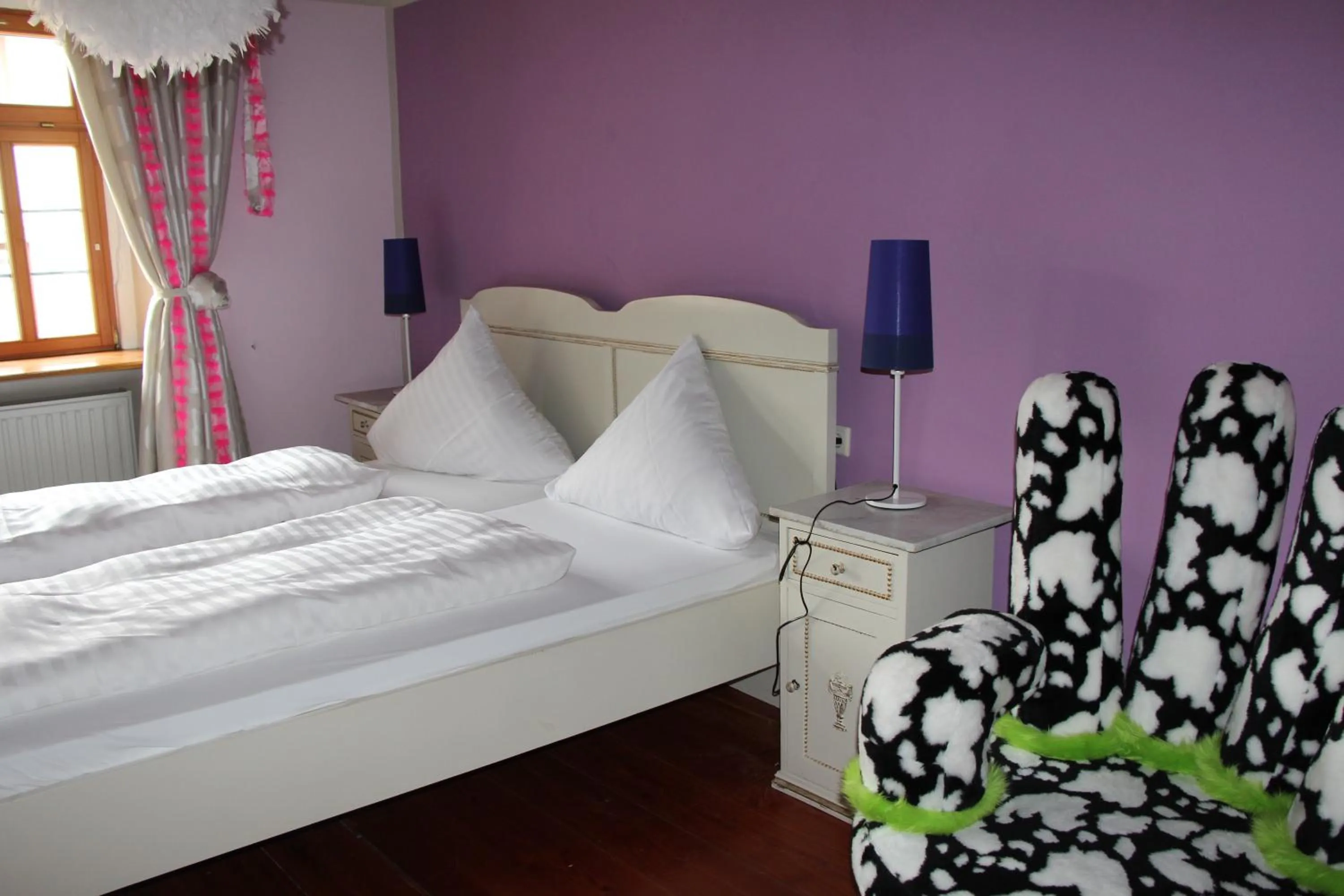 Bed in Hotel Turmdieb