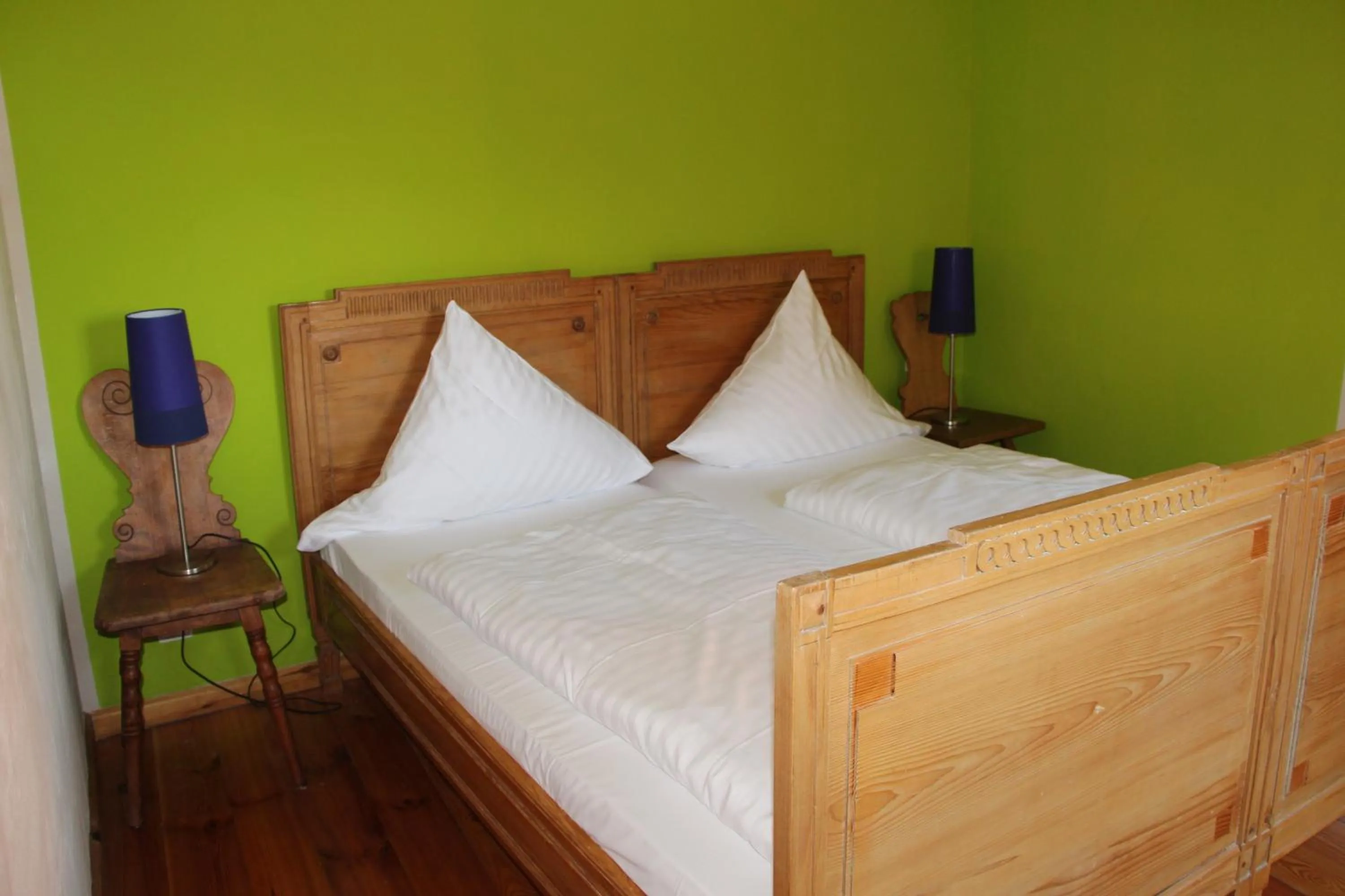 Bed in Hotel Turmdieb