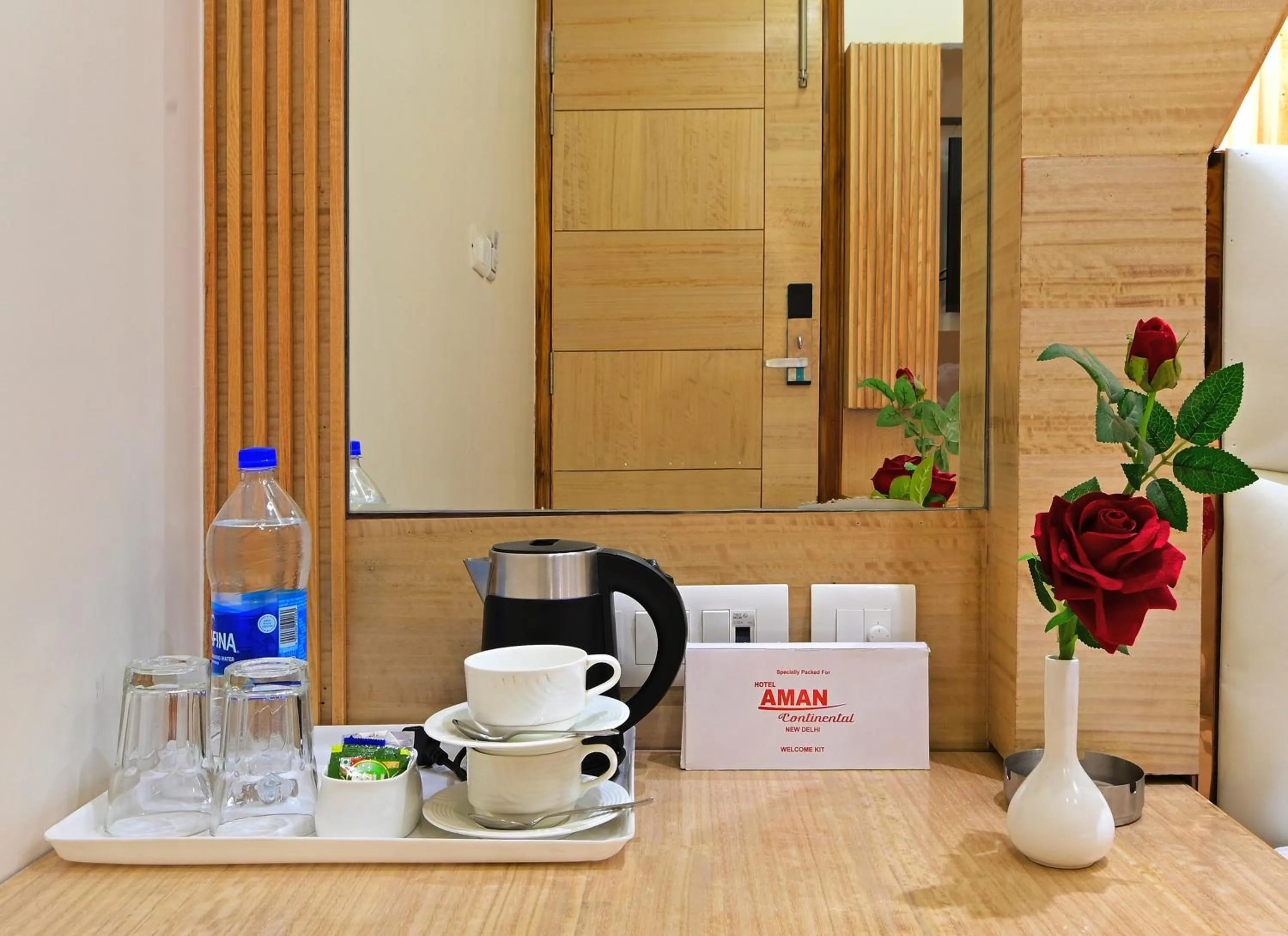 Coffee/tea facilities in Hotel Aman International -All Staff Vaccinated