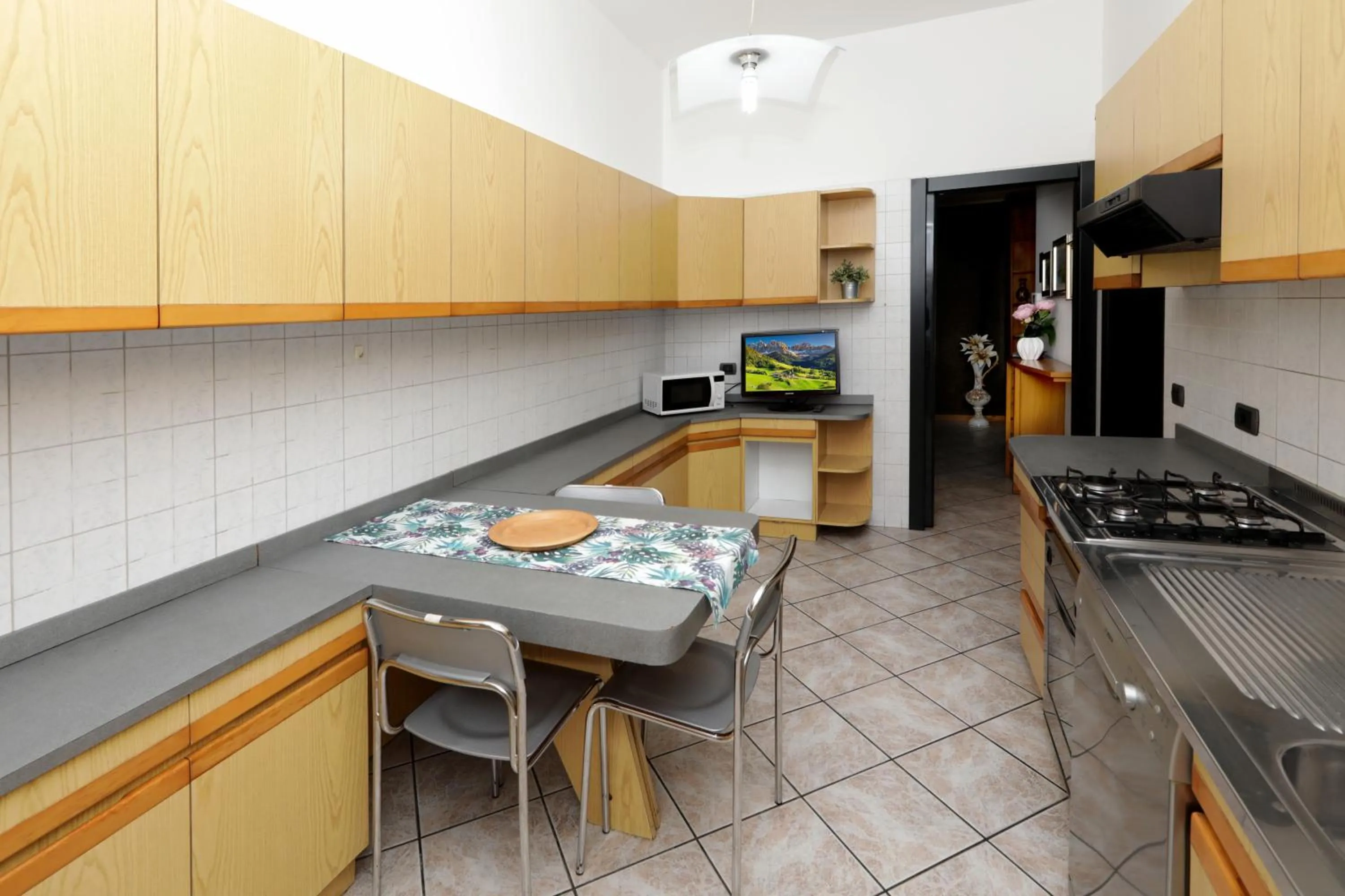 Kitchen or kitchenette in Hotel Residence Aurora
