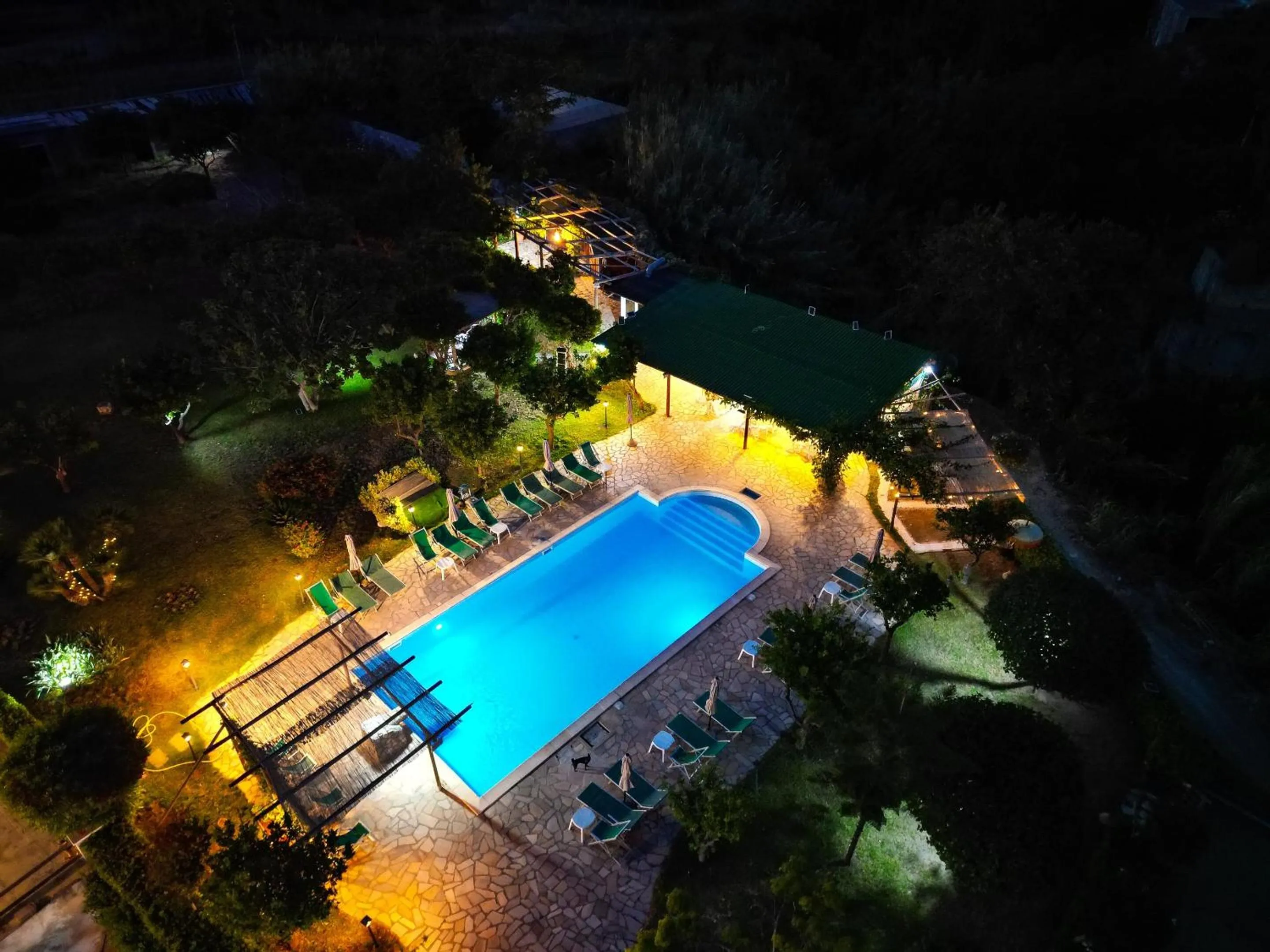 Pool view in Tenuta Villa Tara