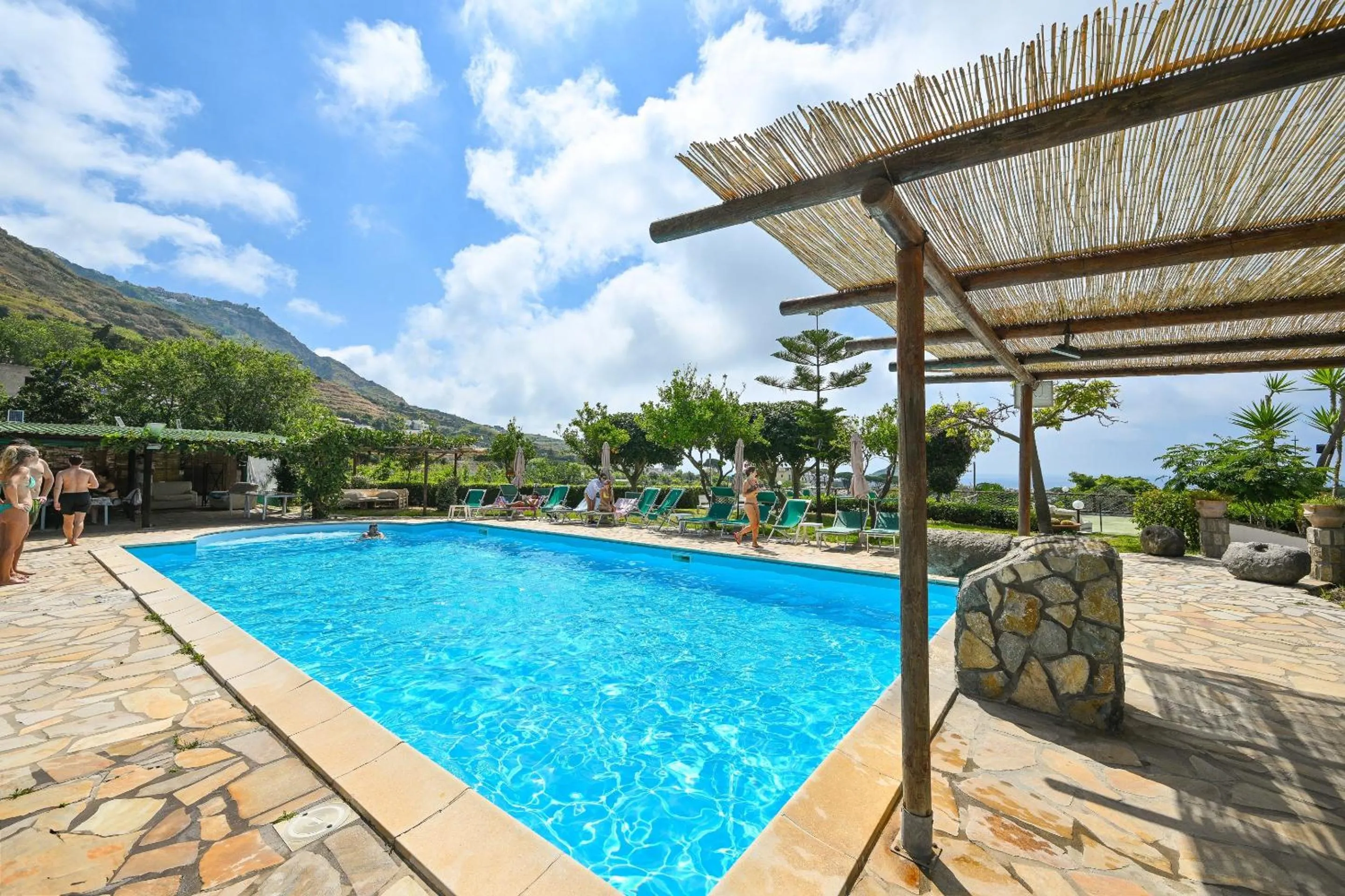 Pool view in Tenuta Villa Tara