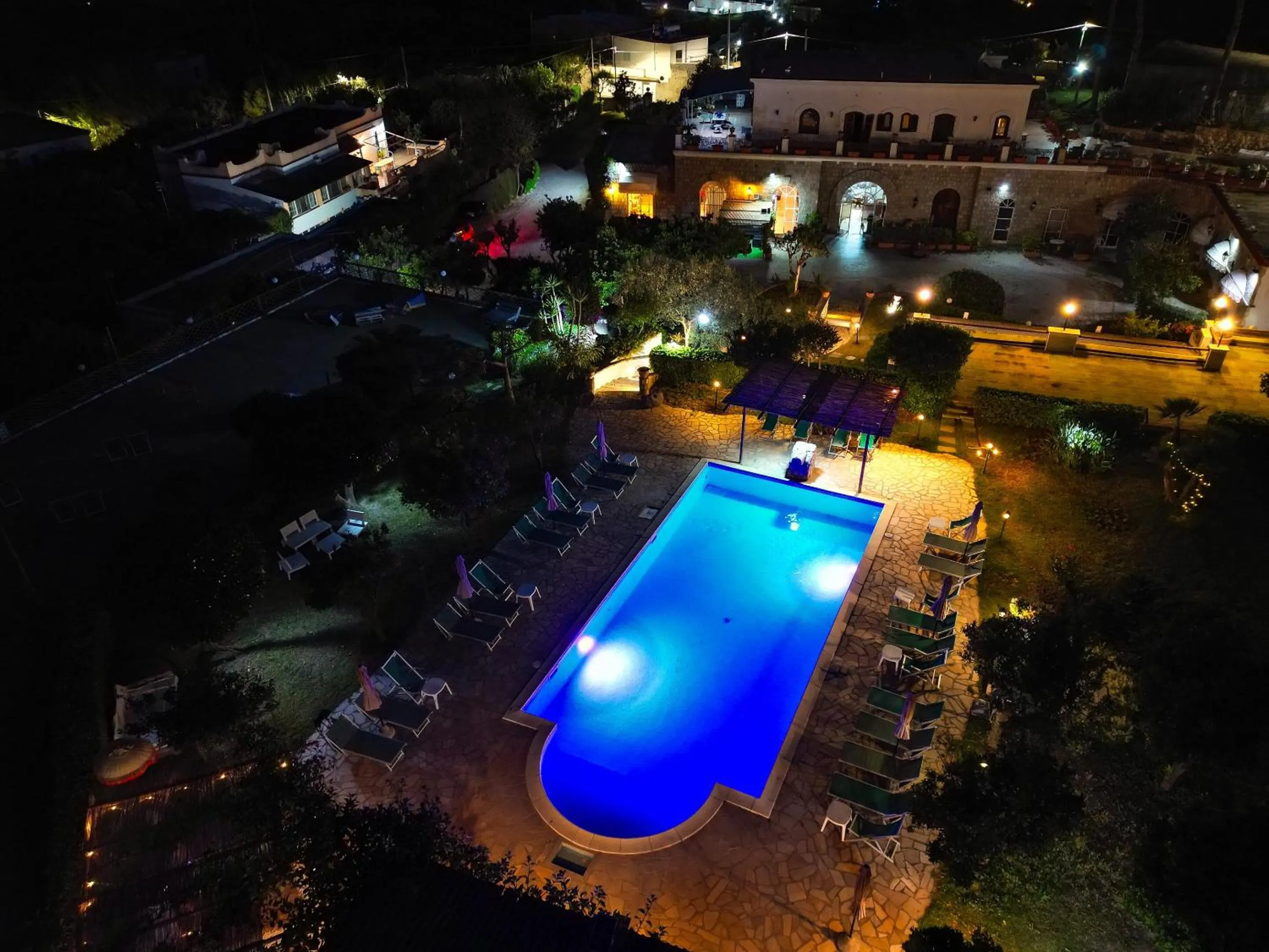Pool view in Tenuta Villa Tara
