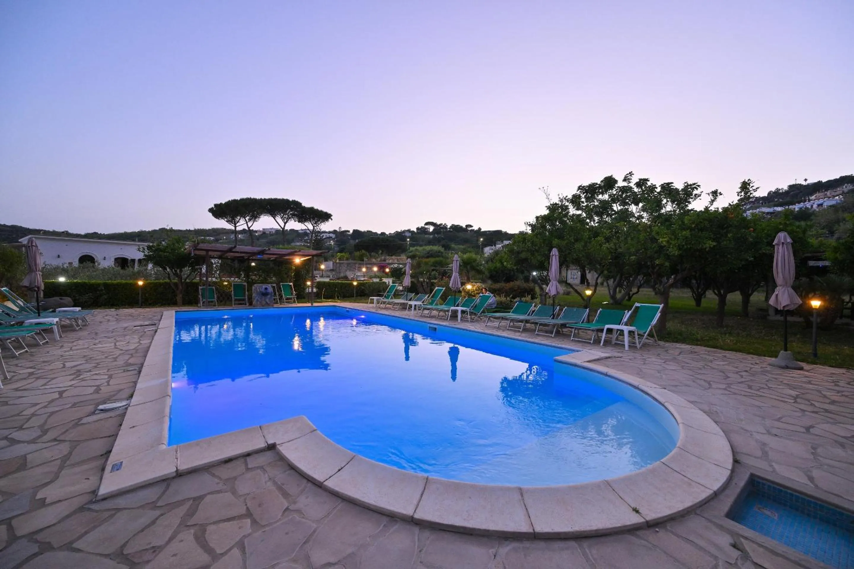Pool view in Tenuta Villa Tara