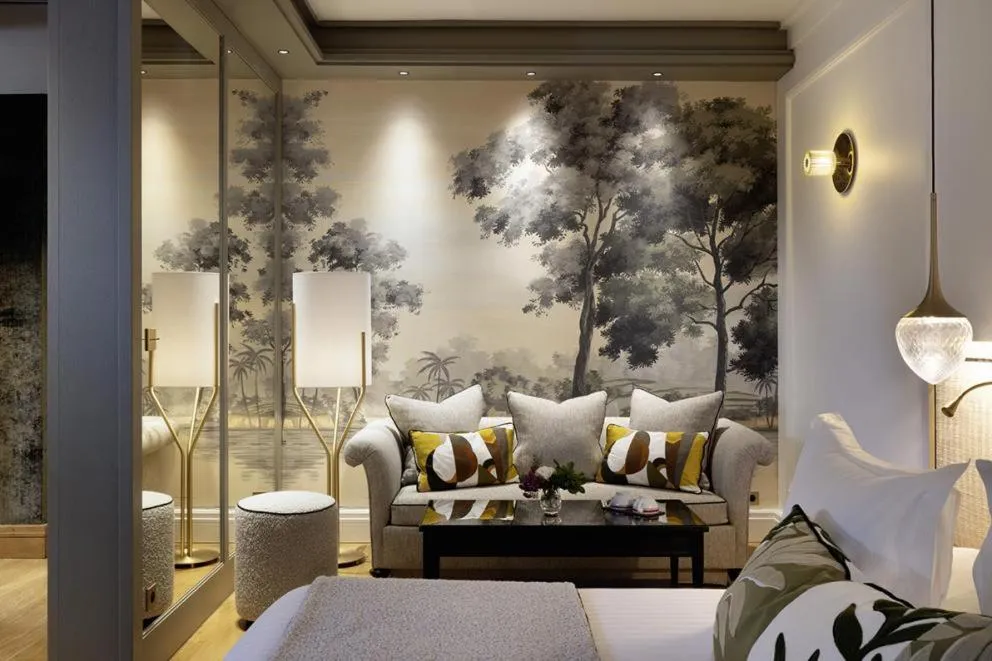 Seating area, Bed in Hôtel & Spa de La Bretesche