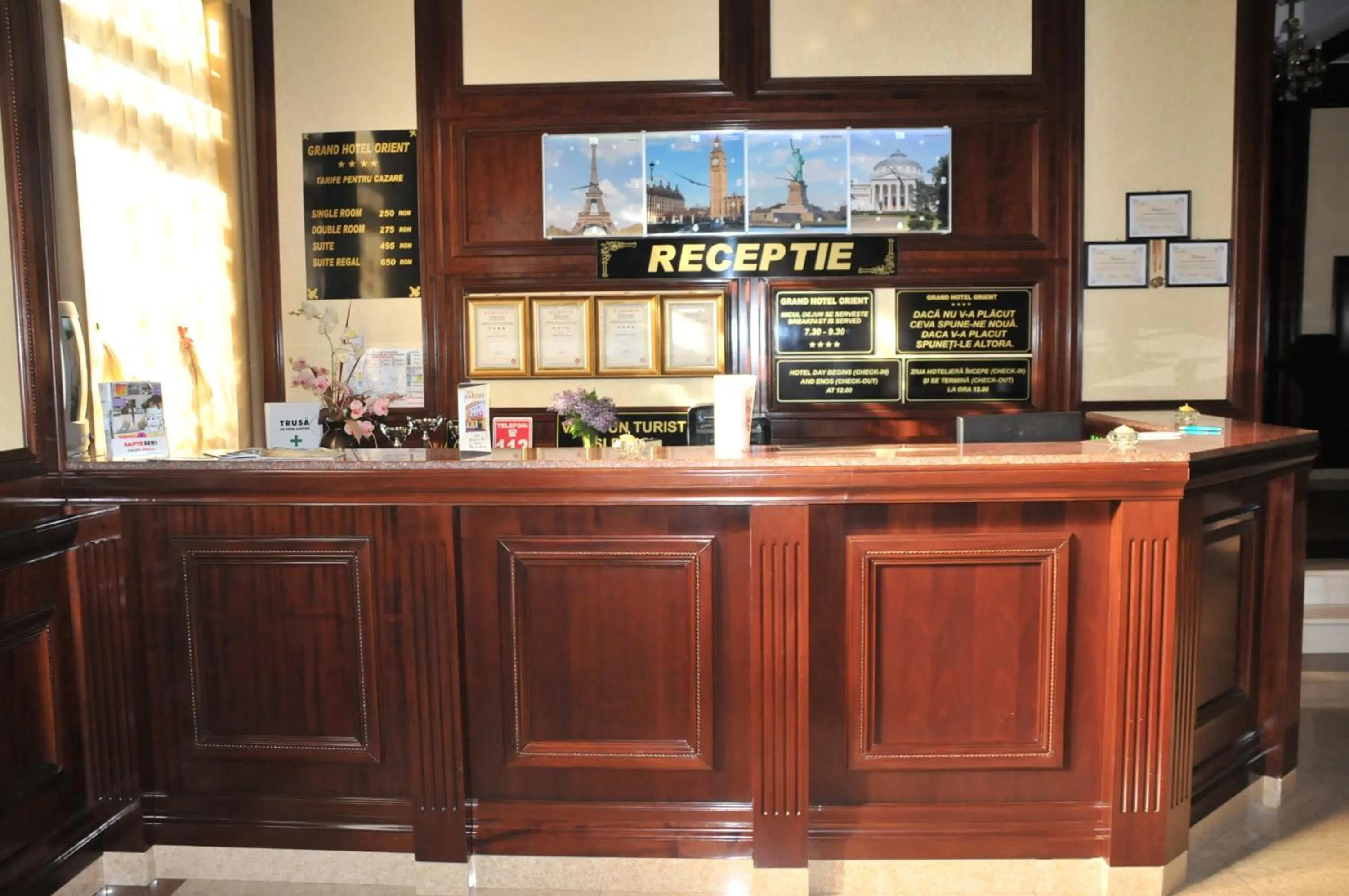 Lobby or reception in Grand Hotel Orient Braila