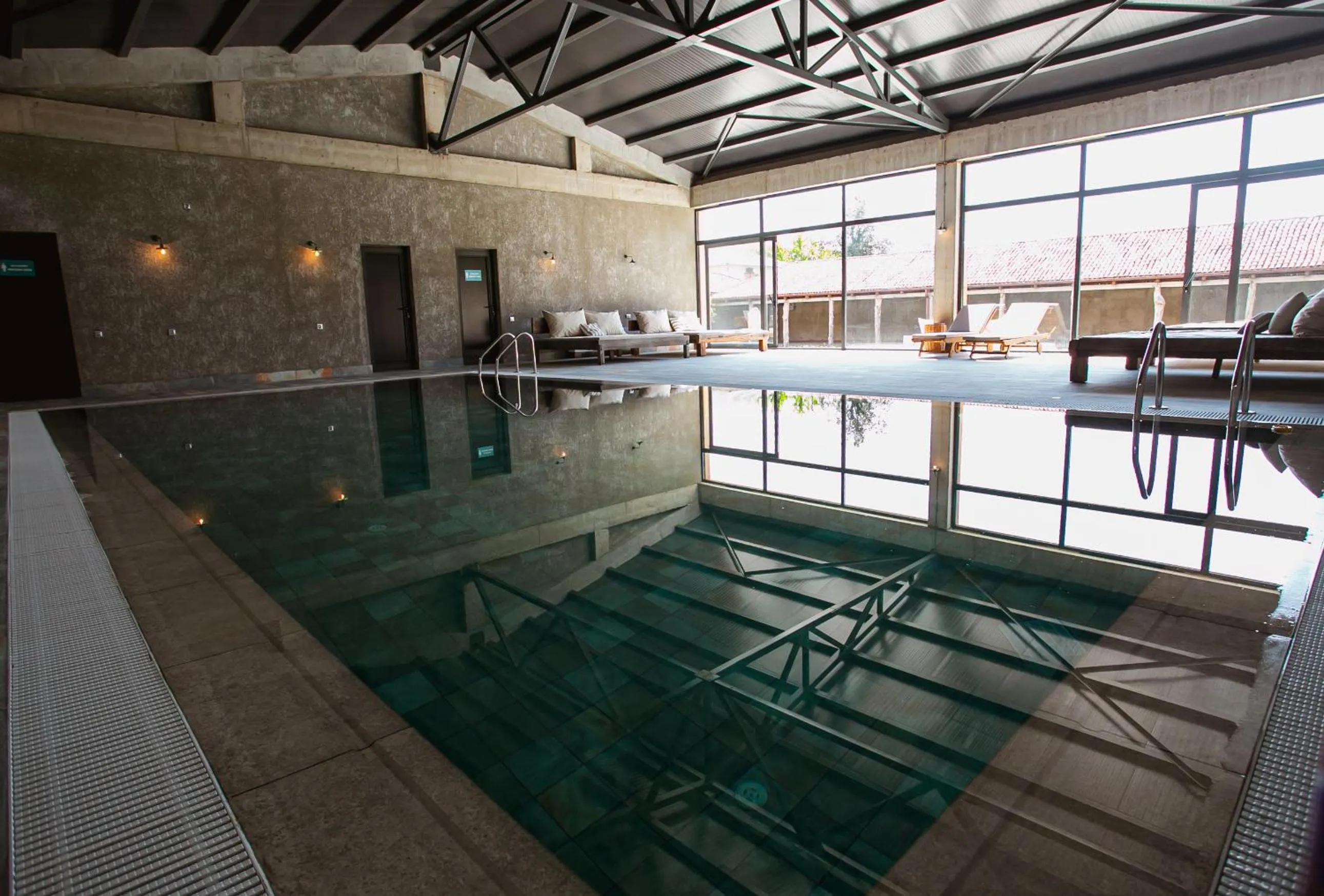 Swimming pool in Ethno Sazano Hotel