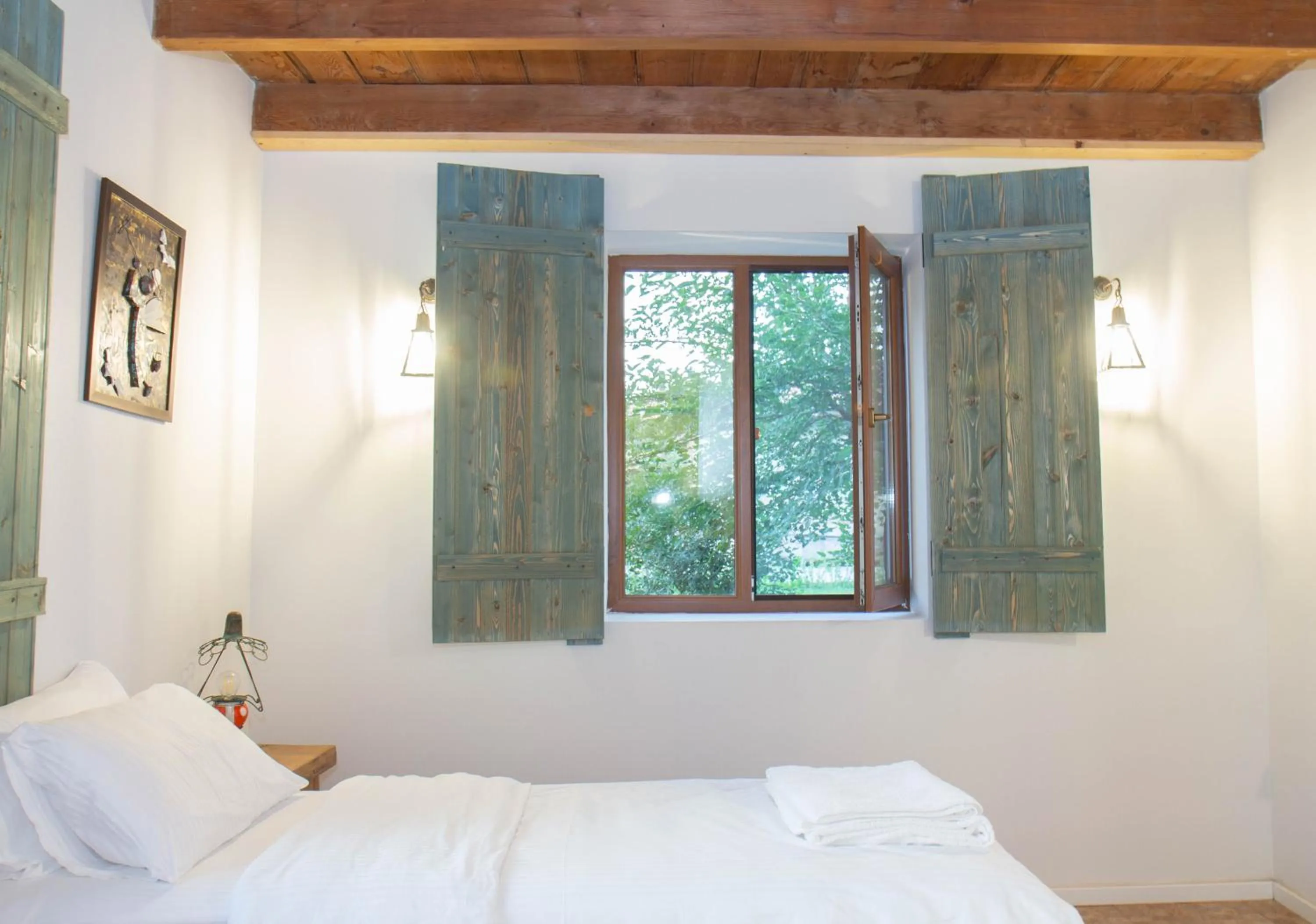 Bedroom, Bed in Ethno Sazano Hotel