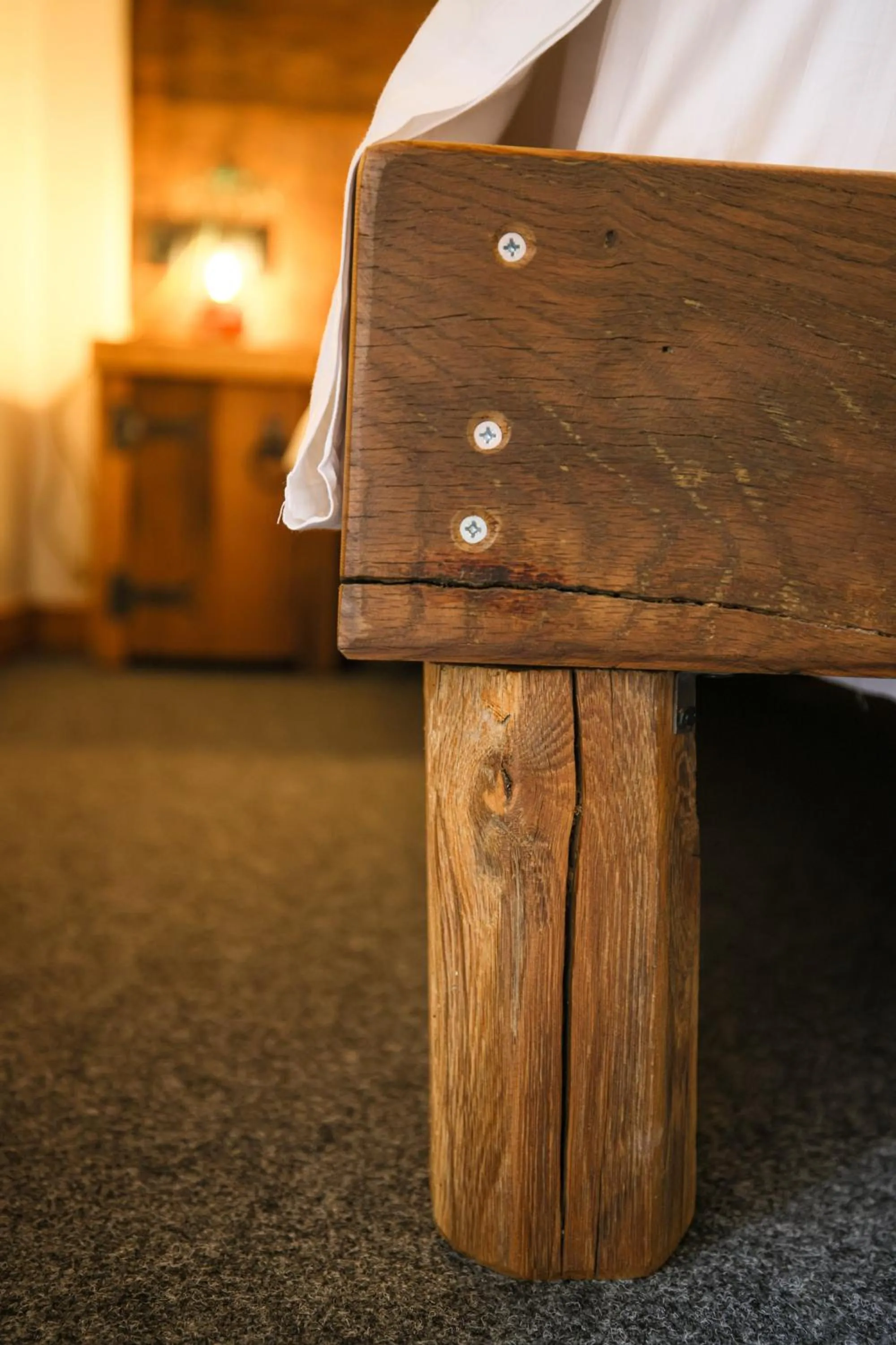 Bed in Ethno Sazano Hotel