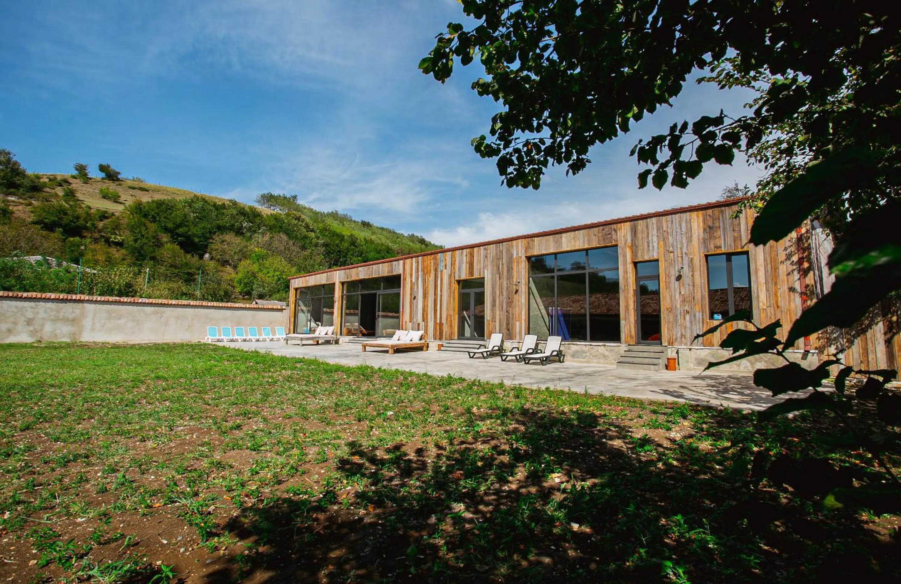 Swimming pool in Ethno Sazano Hotel