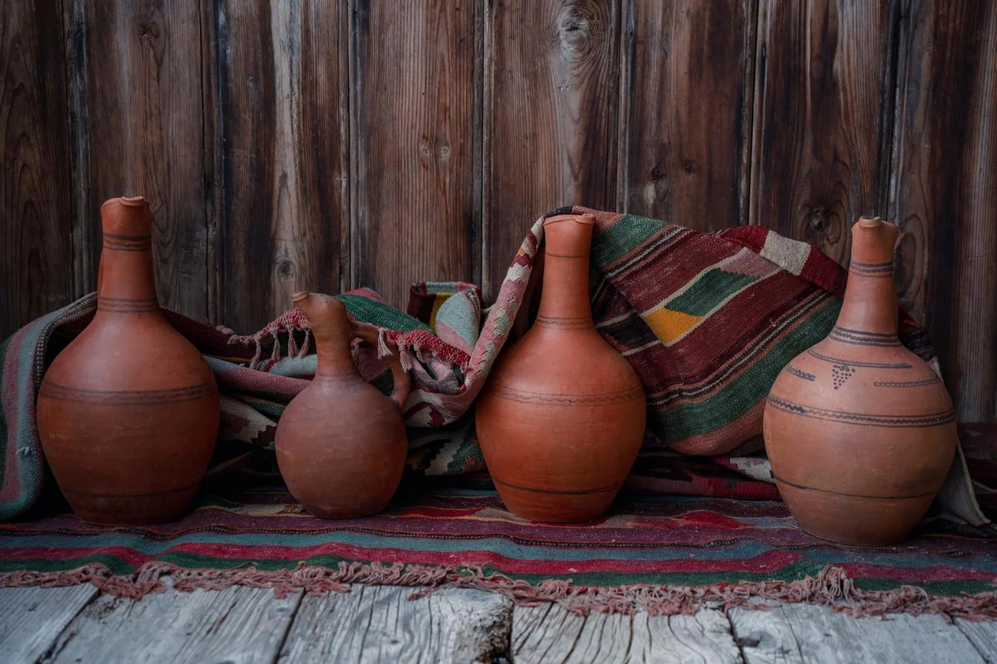 Decorative detail in Ethno Sazano Hotel