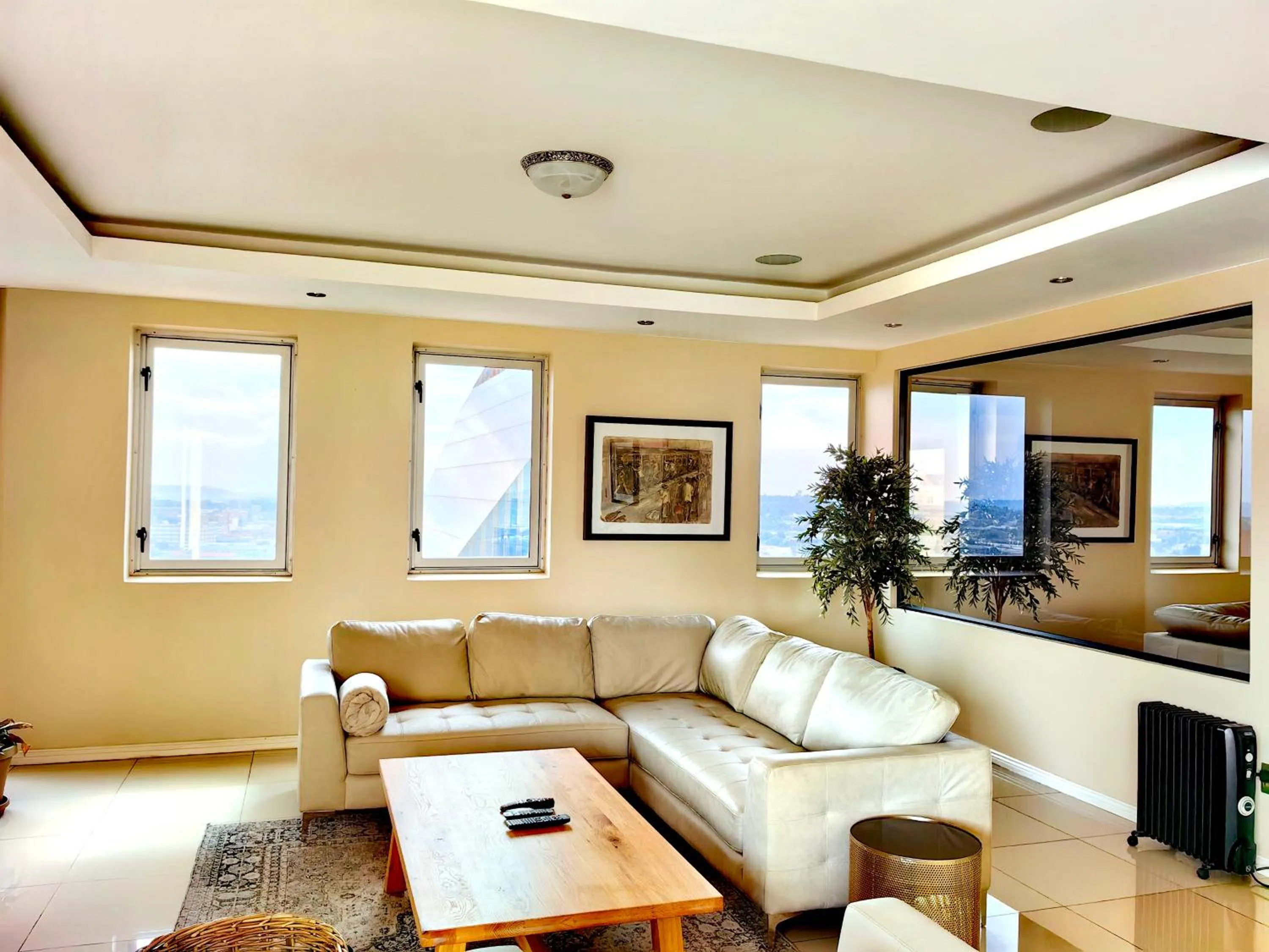 Living room in 4 on Pritchard Luxury Suites