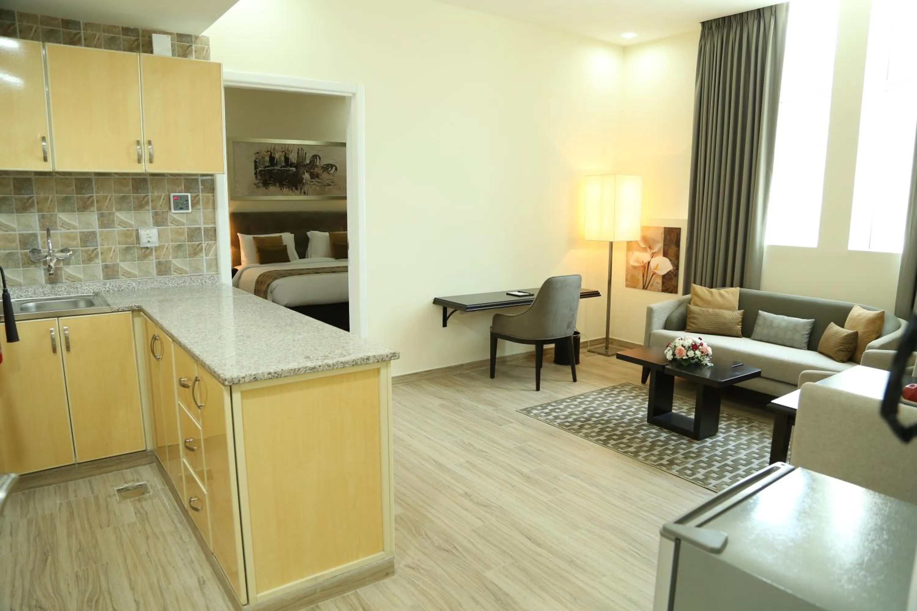 Living room in Uptown Hotel Apartment Fujairah By Gewan