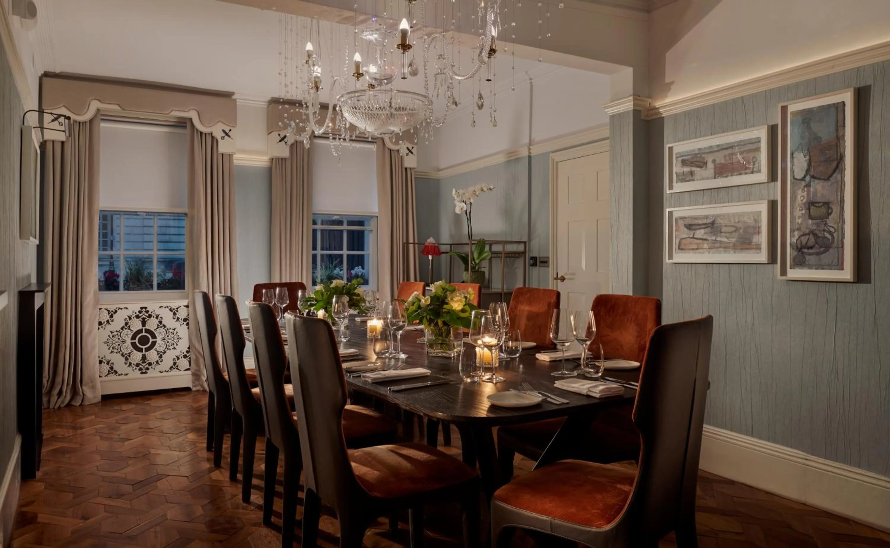 Dining area in Great Scotland Yard Hotel, part of Hyatt