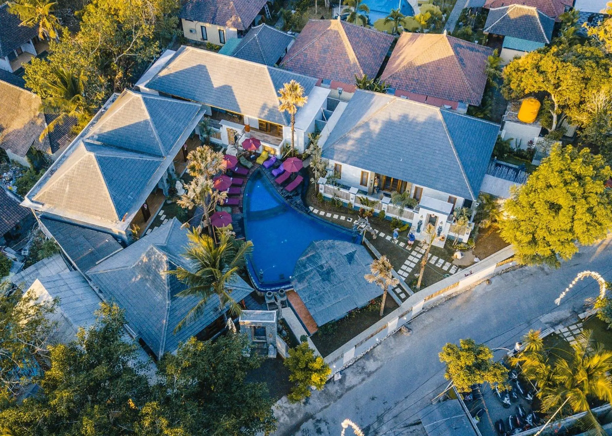 Bird's eye view in LGood Lembongan Island Villas