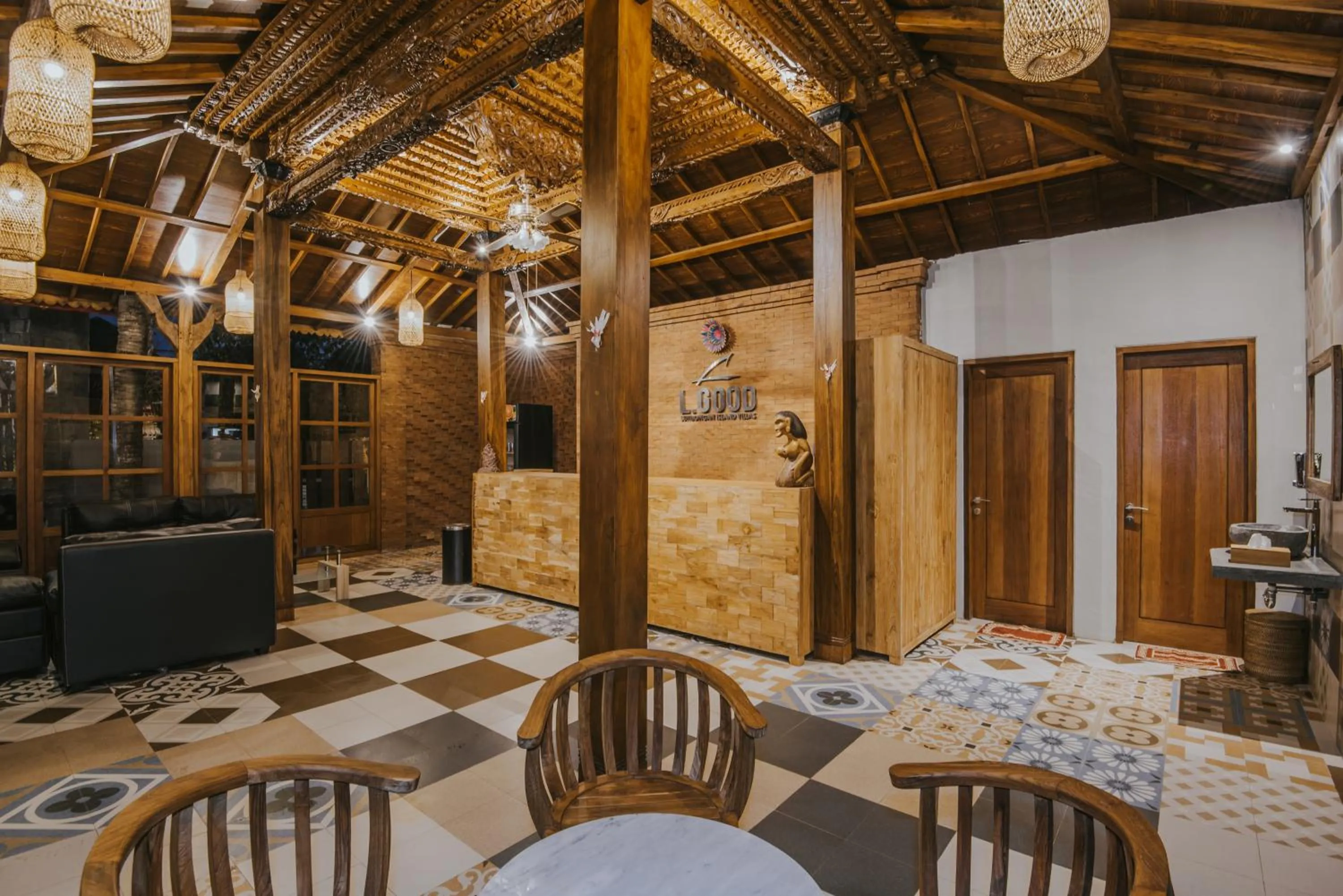 Lobby or reception in LGood Lembongan Island Villas
