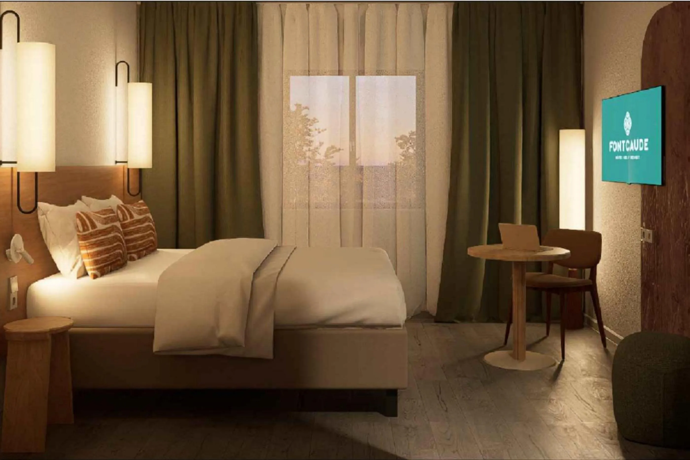 Photo of the whole room, Bed in Hôtel Golf Fontcaude