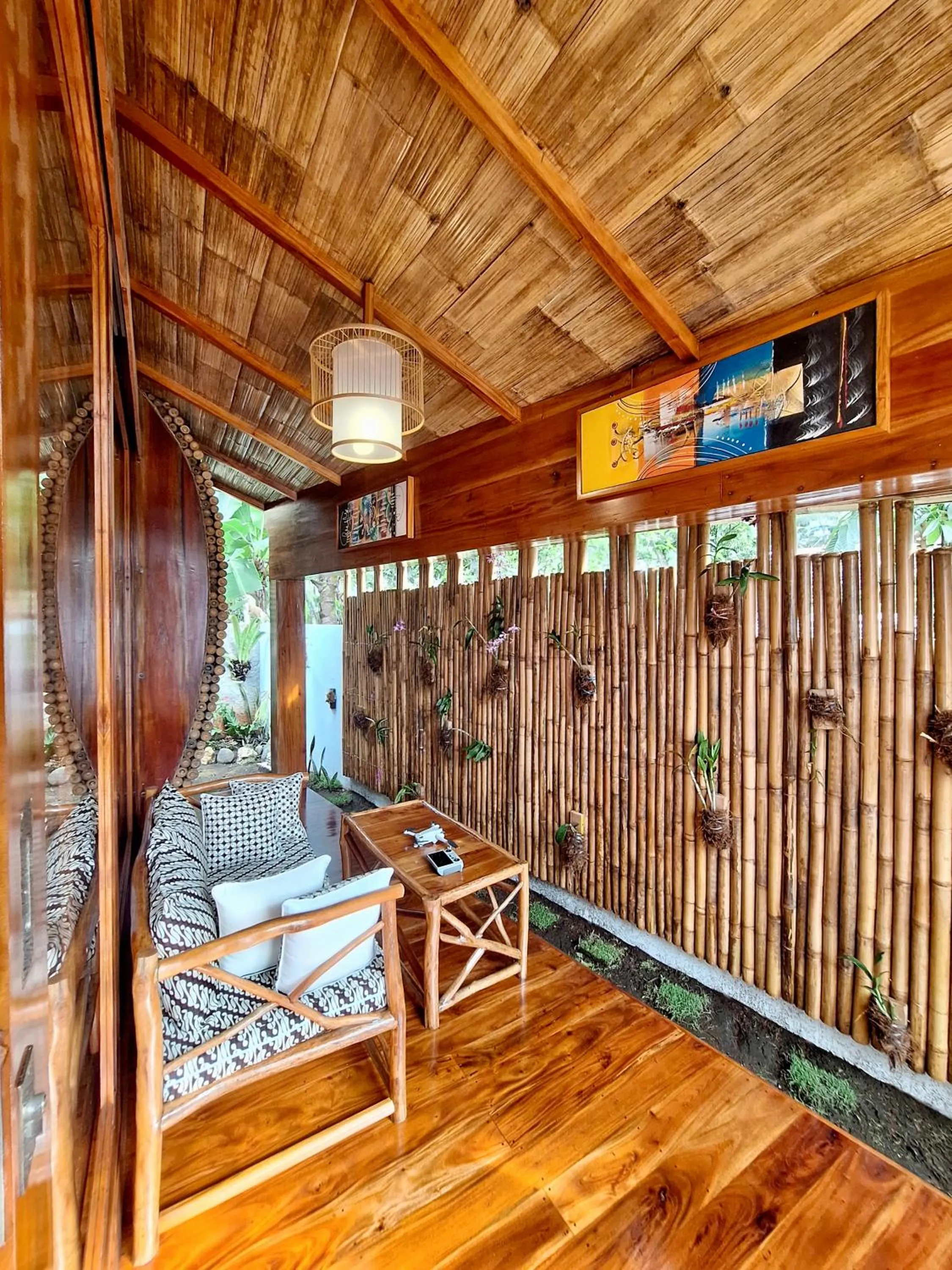 Balcony/Terrace in Lagoona Beach Bungalows - Eco Bungalows Batukaras